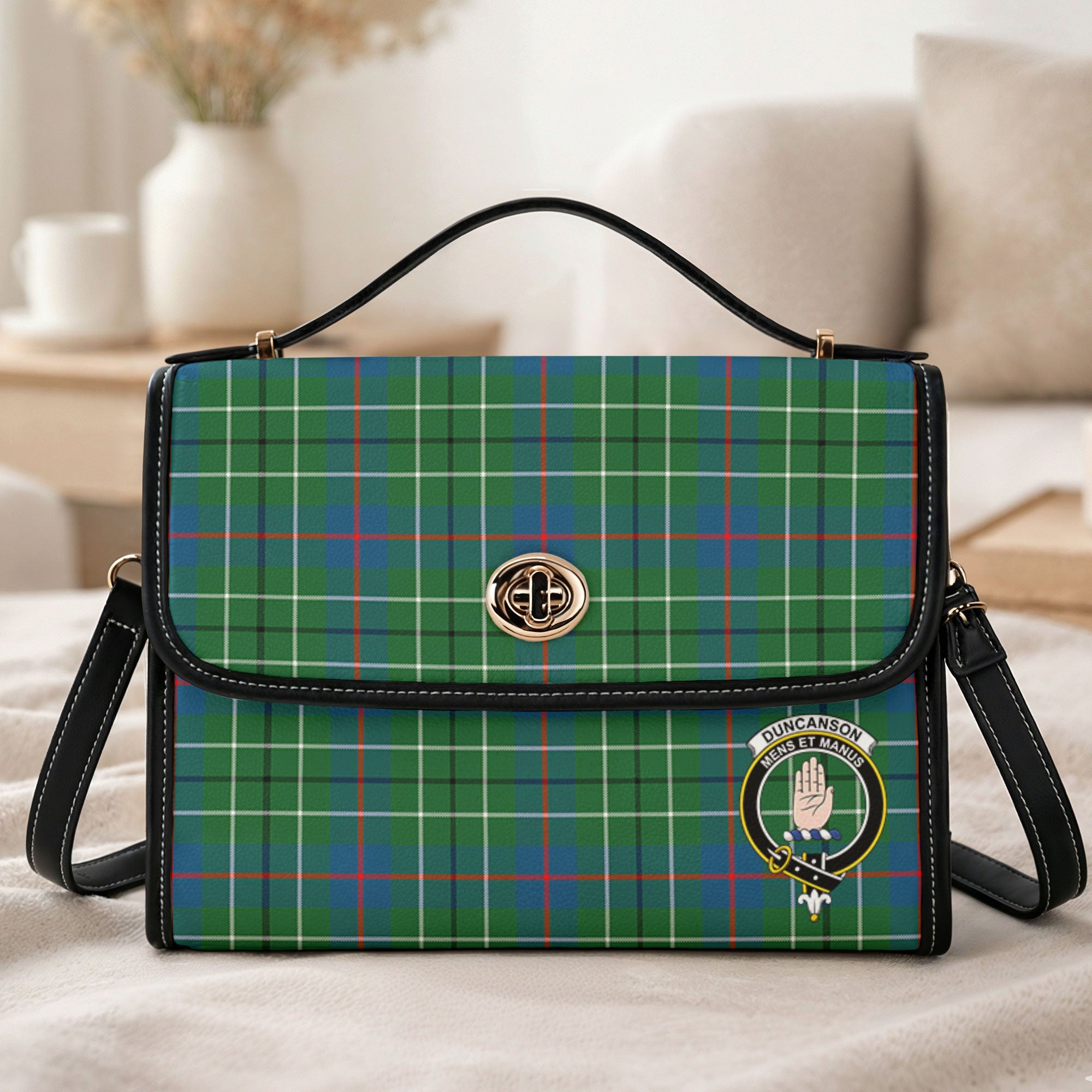 Duncanson Tartan Crest Satchel Bag
