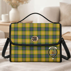 Fraser (of Lovat) Yellow Tartan Crest Satchel Bag