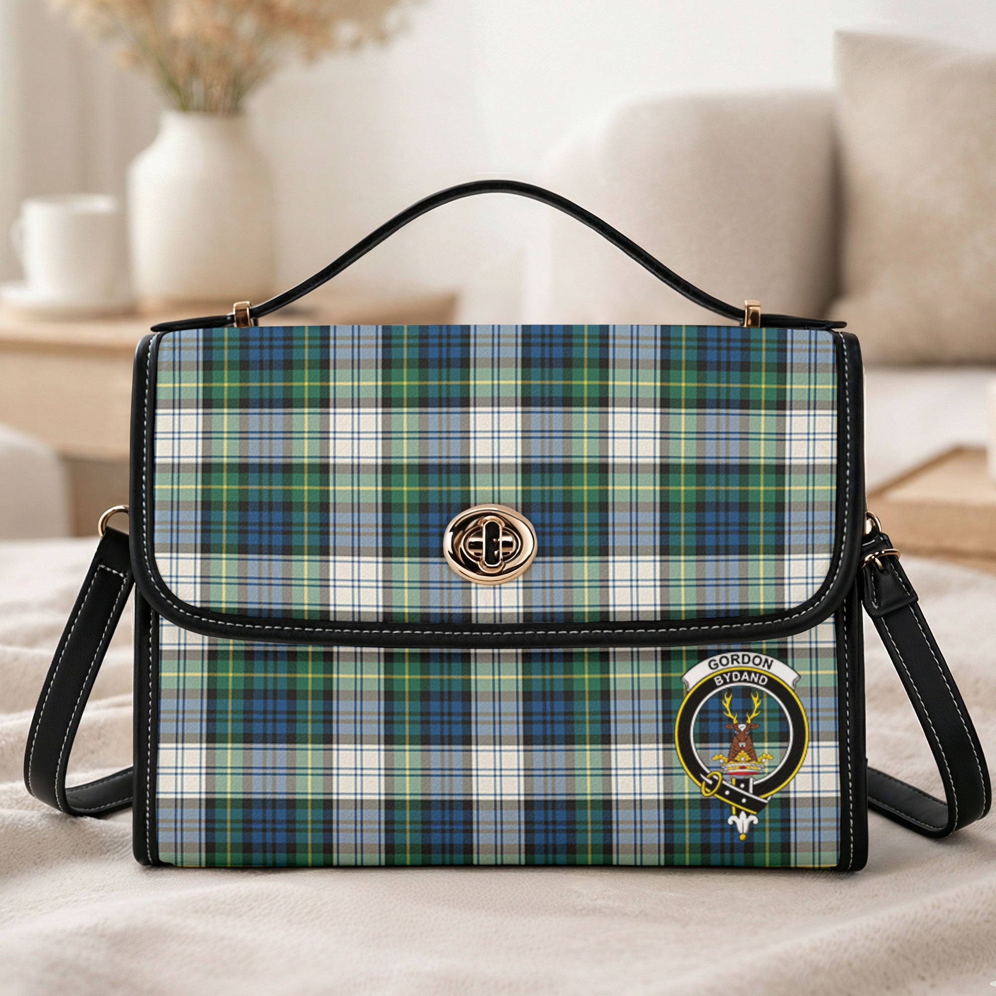 Gordon Dress Ancient Tartan Crest Satchel Bag