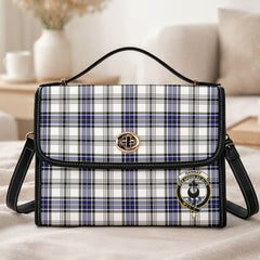 Hannay Modern Tartan Crest Satchel Bag