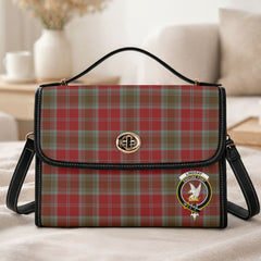 Lindsay Weathered Tartan Crest Satchel Bag