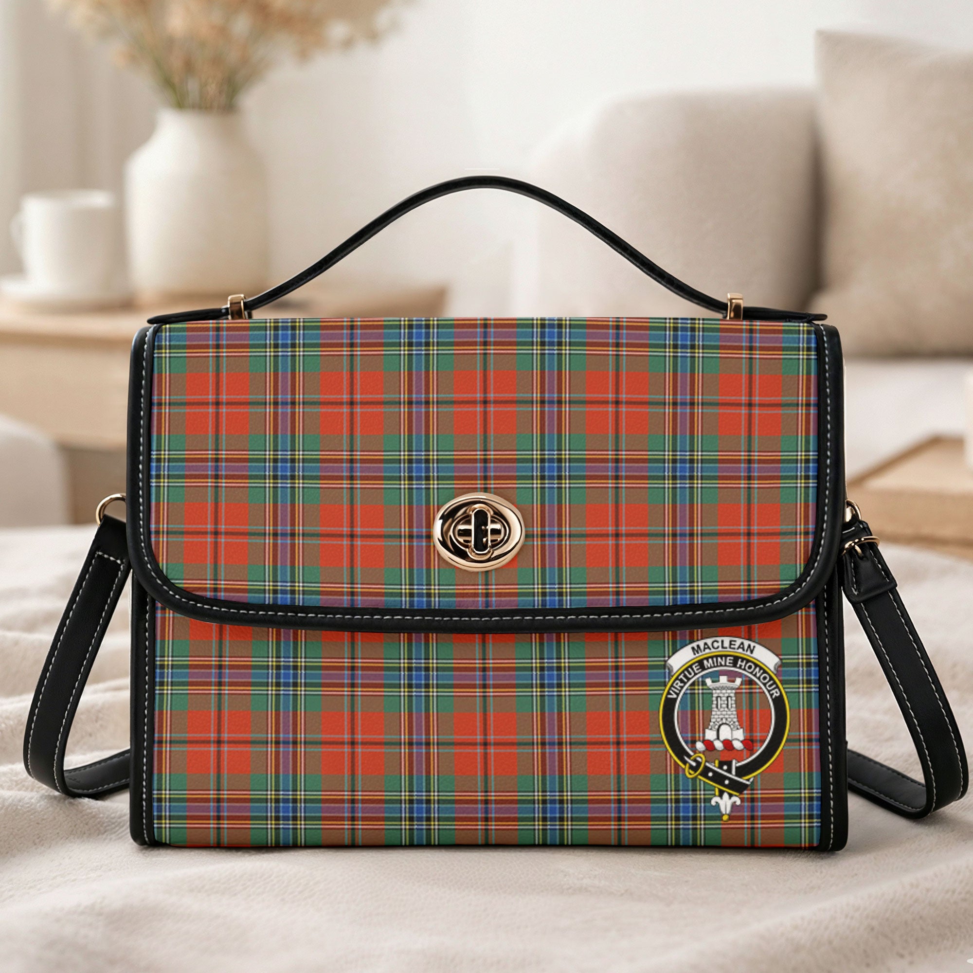 MacLean of Duart Ancient Tartan Crest Satchel Bag
