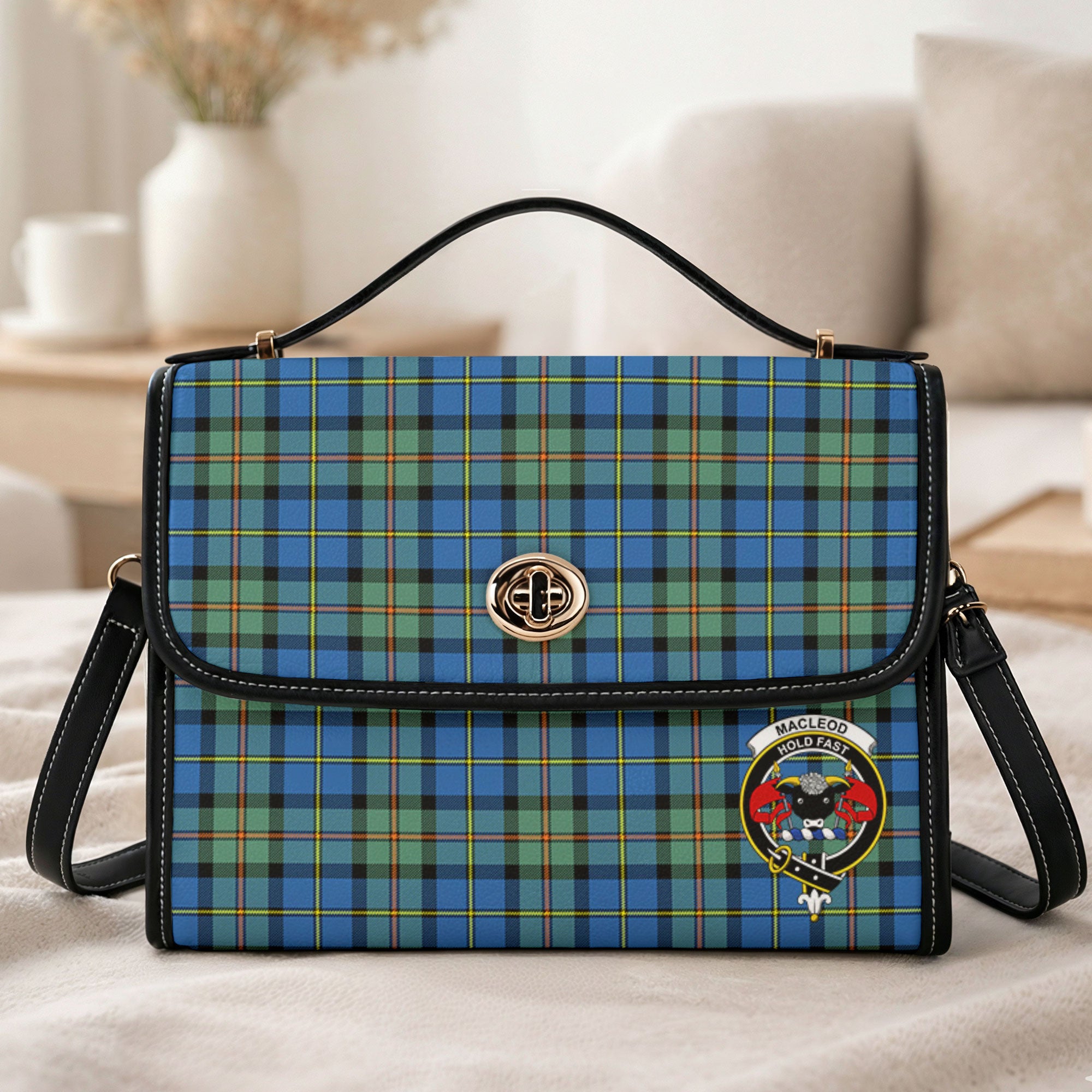 MacLeod of Harris Ancient Tartan Crest Satchel Bag