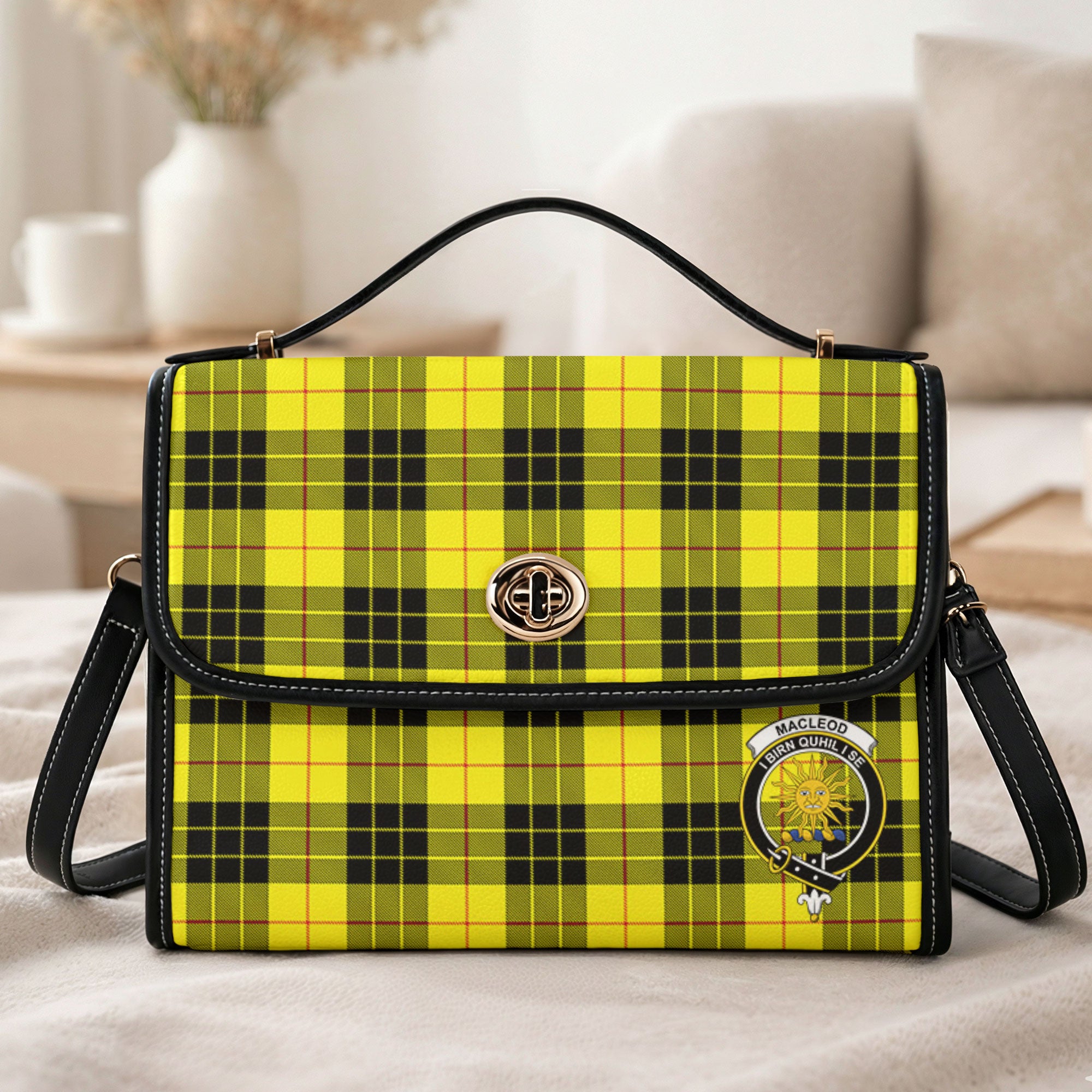 MacLeod of Lewis Modern Tartan Crest Satchel Bag