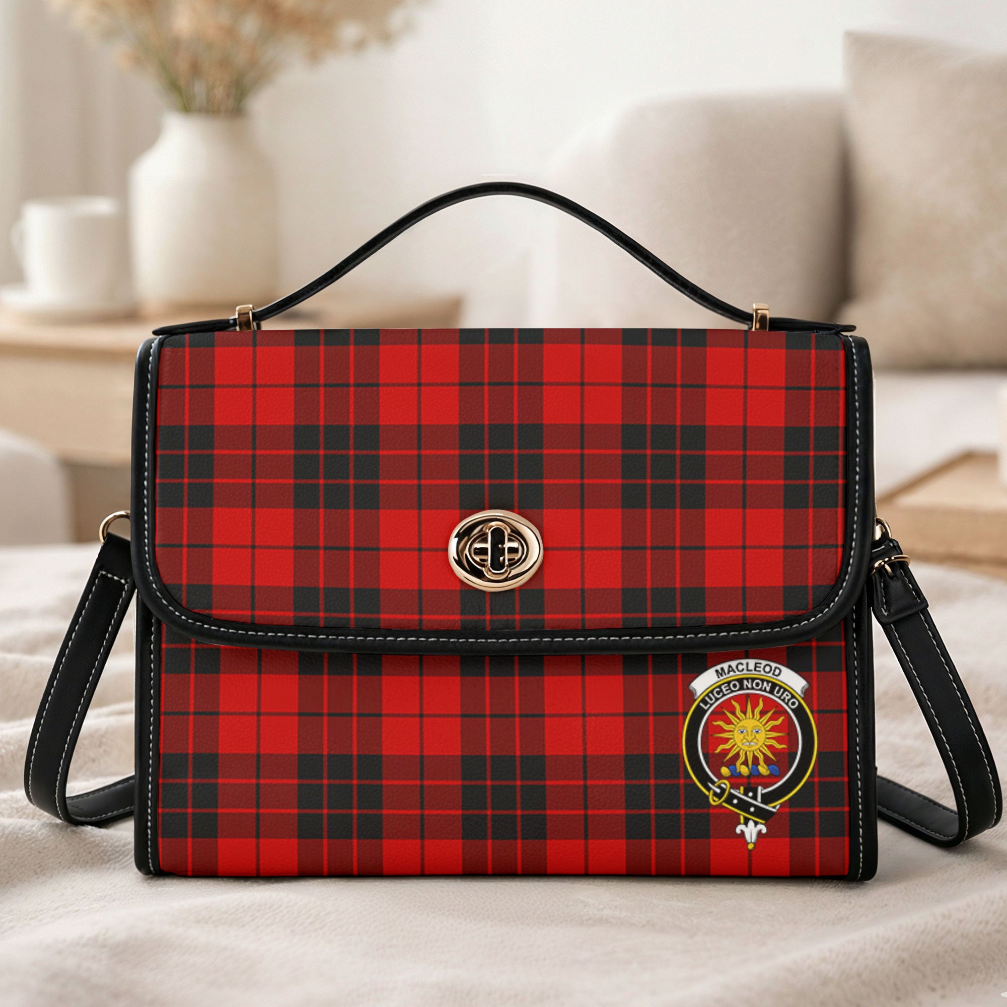 MacLeod of Raasay Tartan Crest Satchel Bag