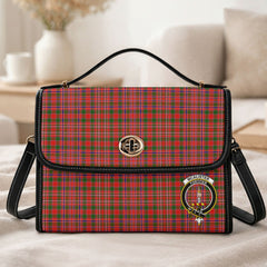 McAlister Modern Tartan Crest Satchel Bag