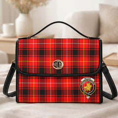 McIver Modern Tartan Crest Satchel Bag