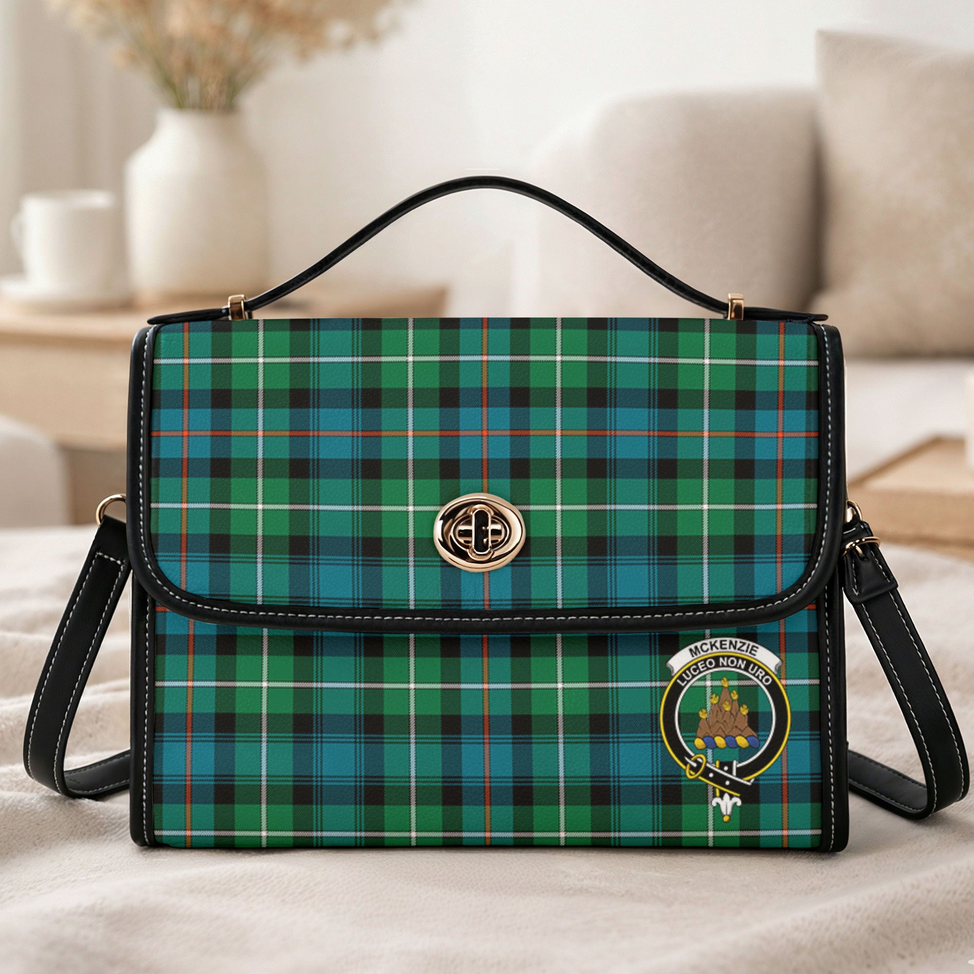 McKenzie Ancient Tartan Crest Satchel Bag