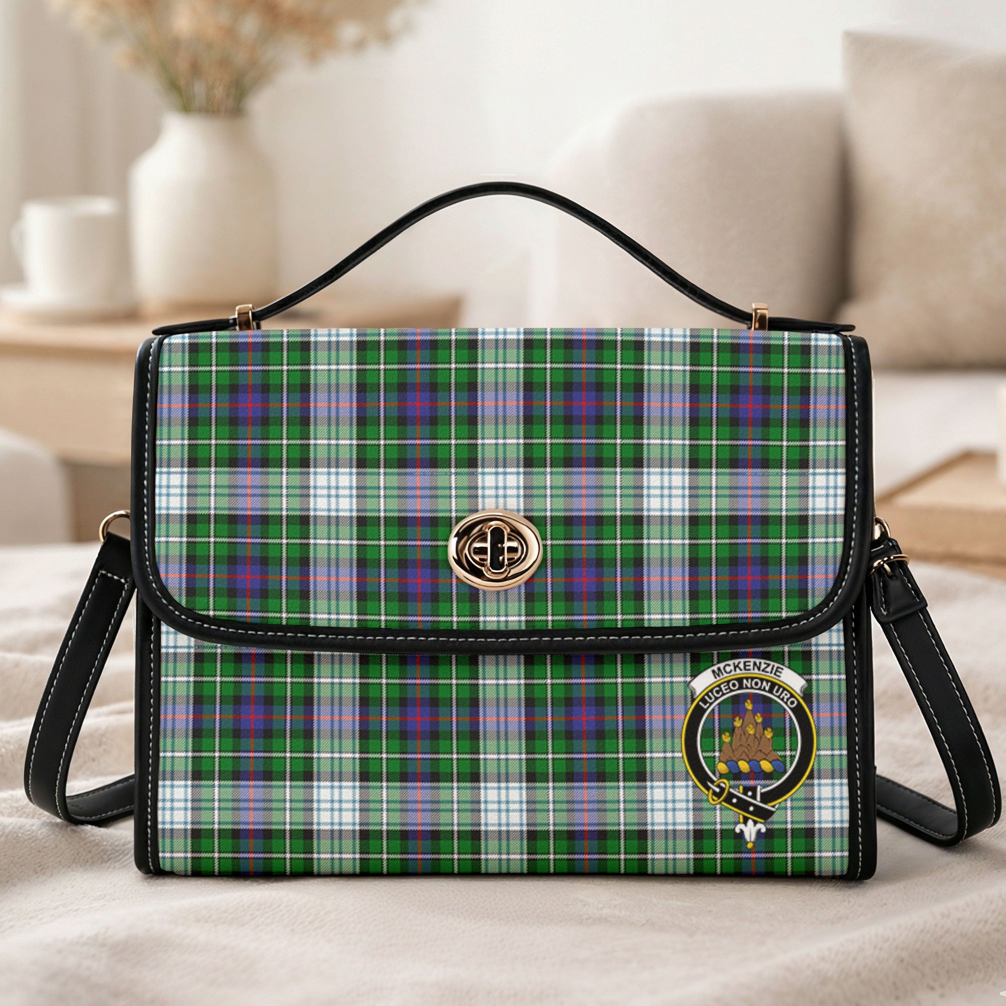 McKenzie Dress Modern Tartan Crest Satchel Bag