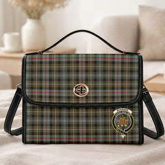 McKenzie Weathered Tartan Crest Satchel Bag