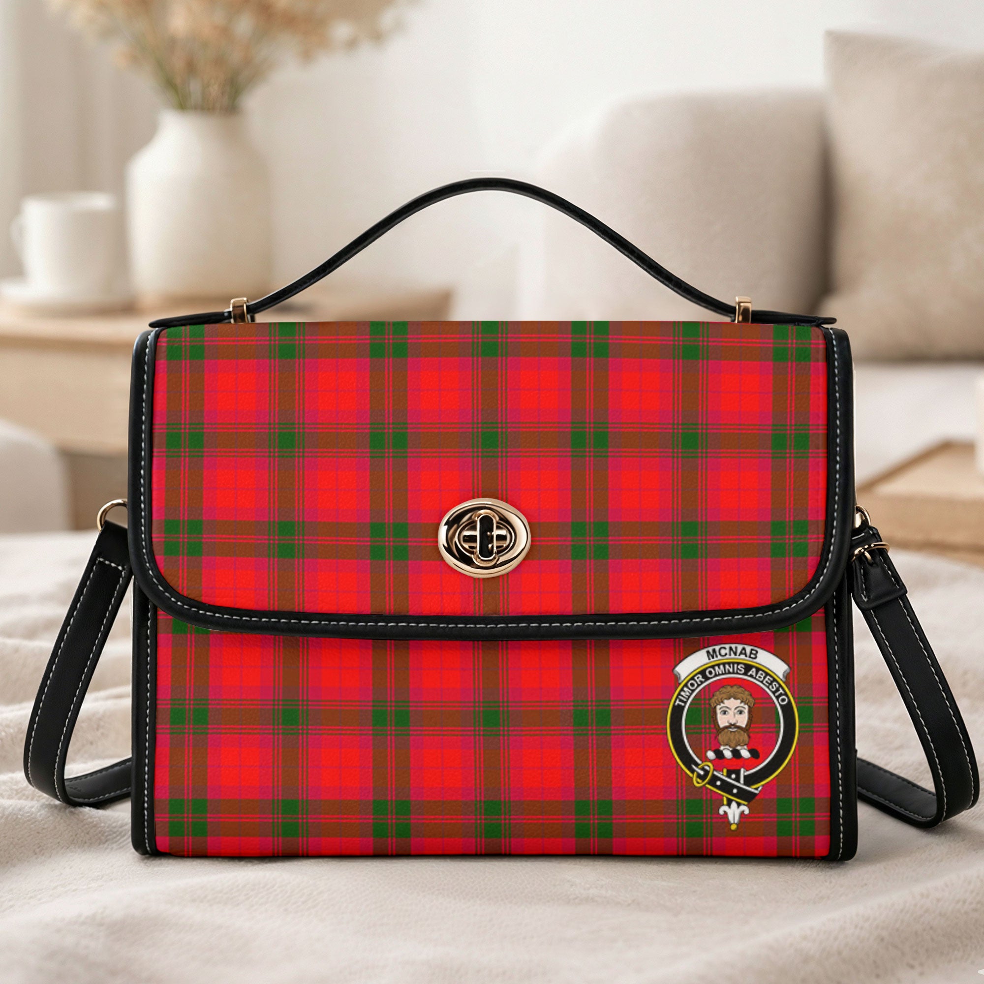 McNab Modern Tartan Crest Satchel Bag
