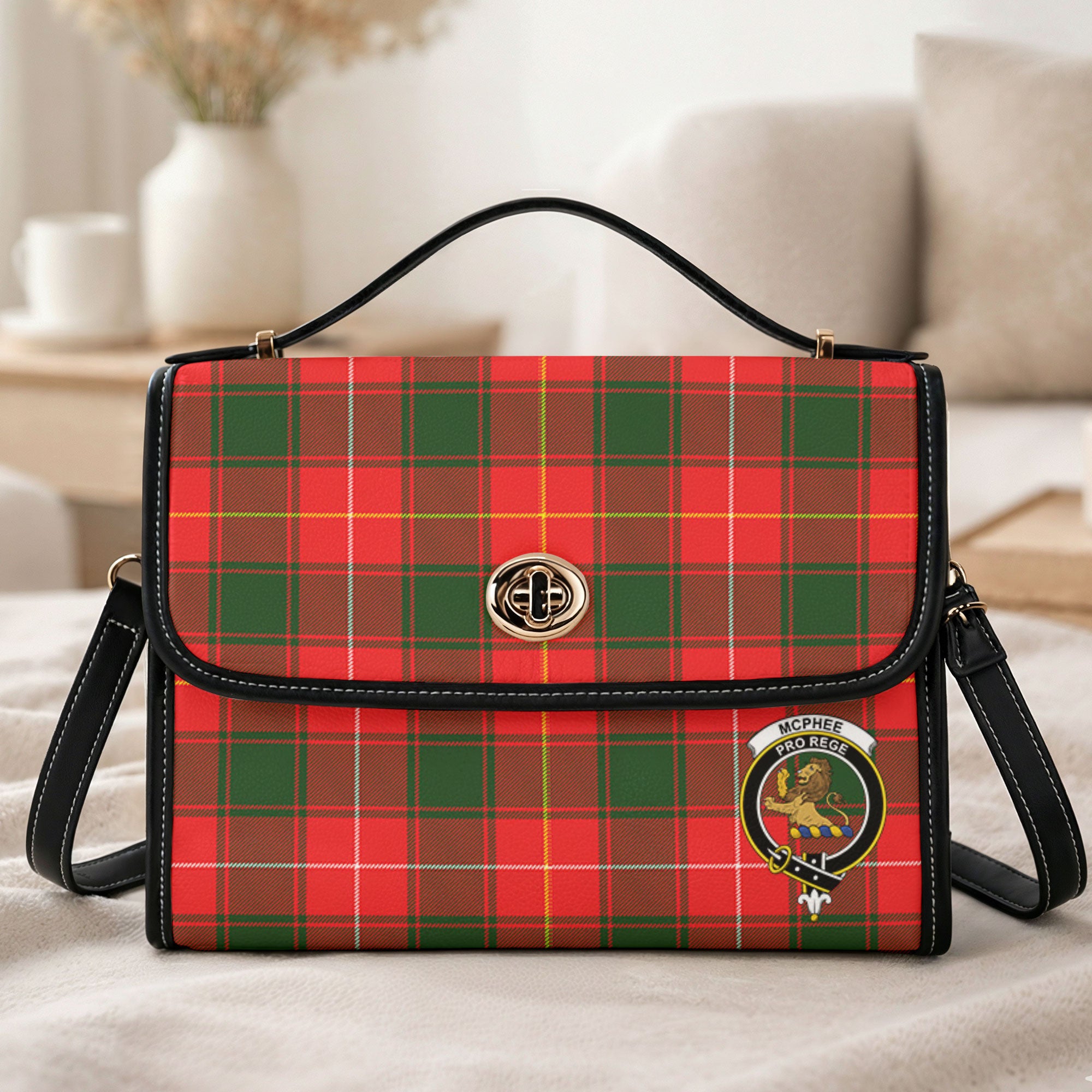 McPhee Tartan Crest Satchel Bag