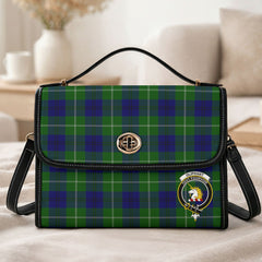 Oliphant Modern Tartan Crest Satchel Bag