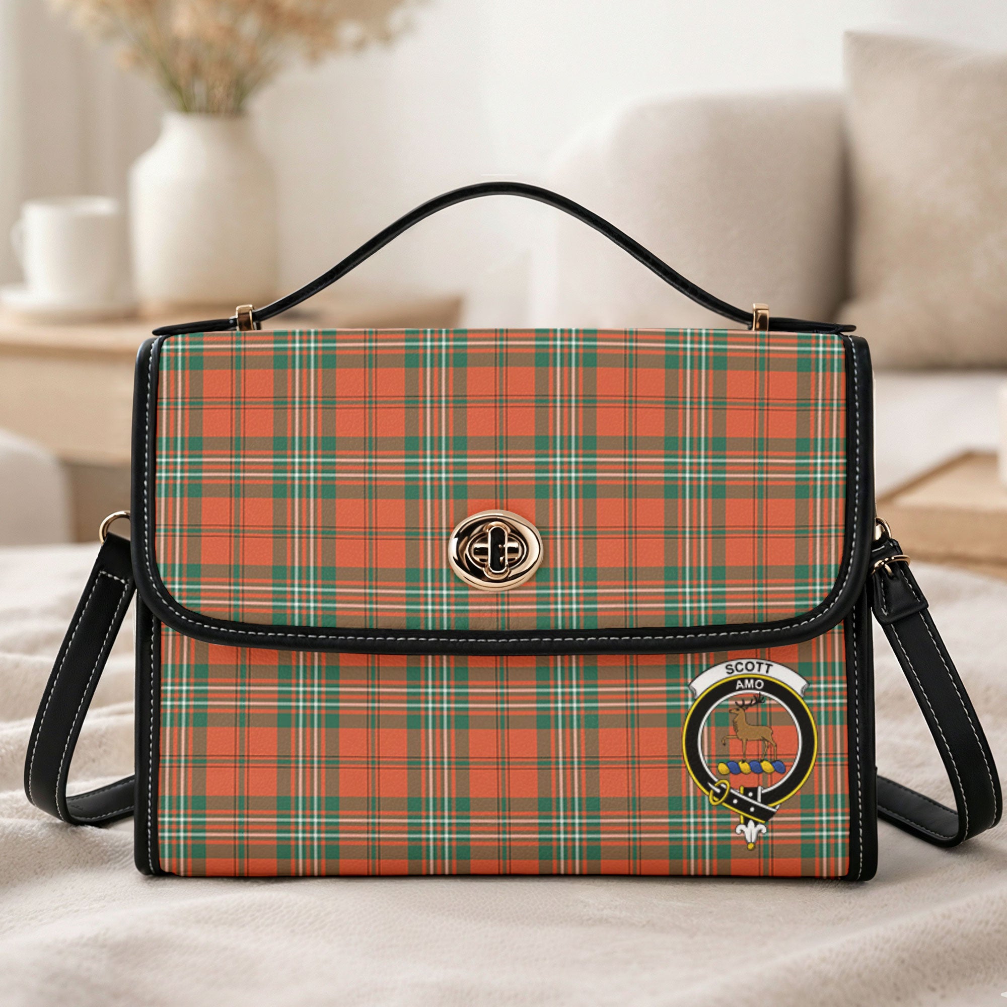Scott Ancient Tartan Crest Satchel Bag
