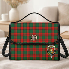 Stewart Atholl Modern Tartan Crest Satchel Bag