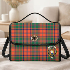 Stewart of Appin Ancient Tartan Crest Satchel Bag