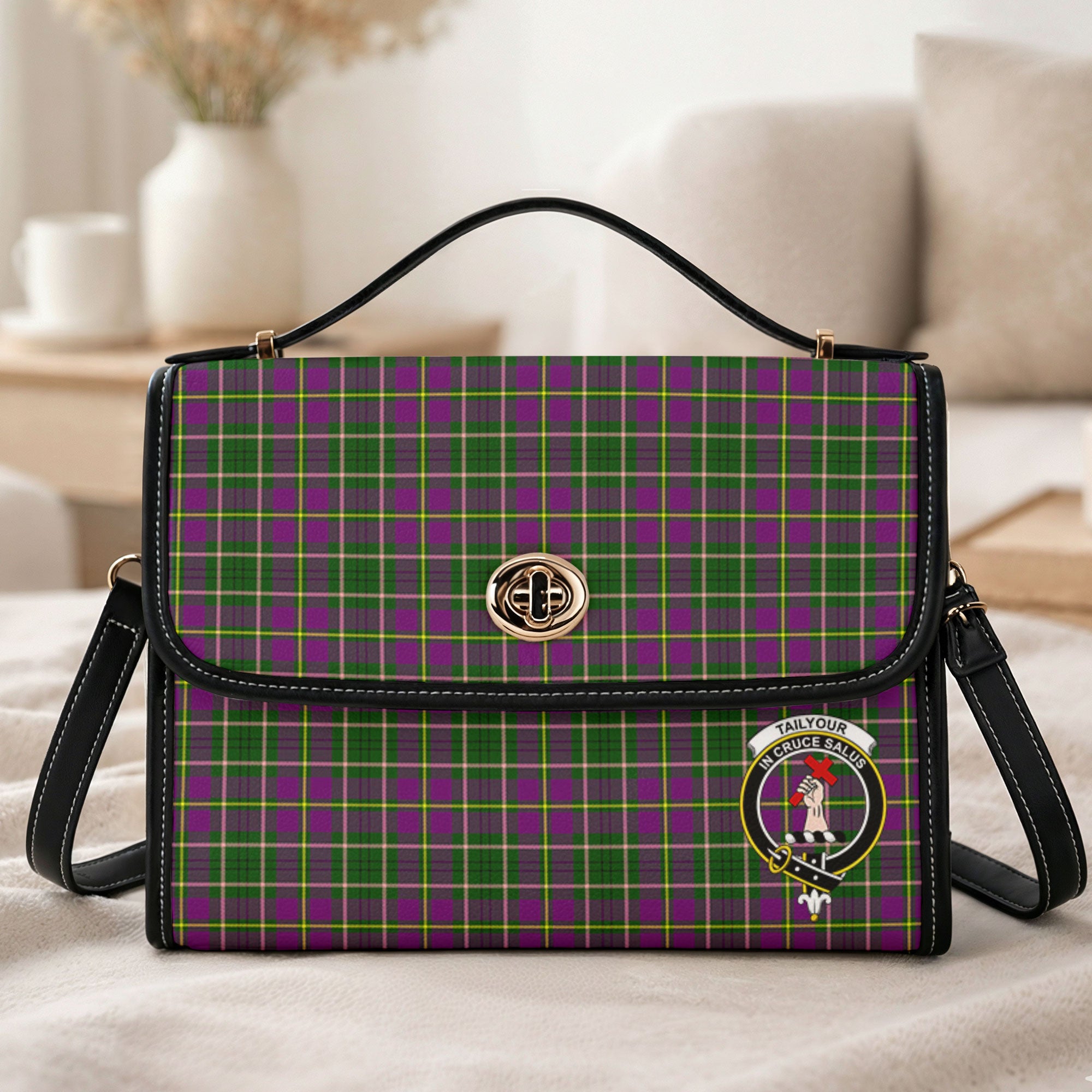 Tailyour (or Taylor) Tartan Crest Satchel Bag
