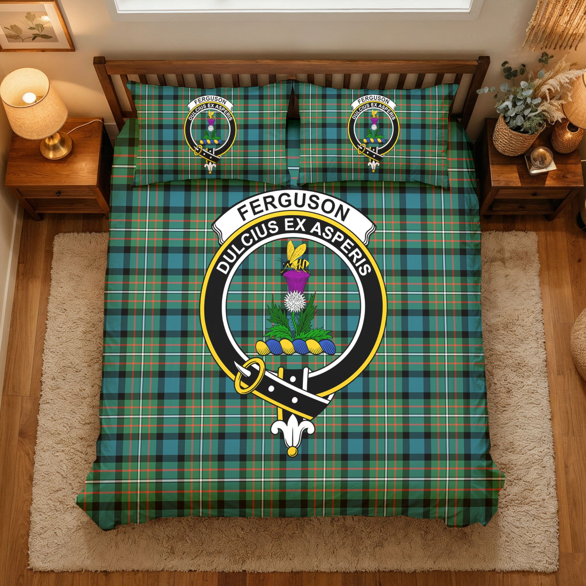 Ferguson Ancient Tartan Crest Bedding Set