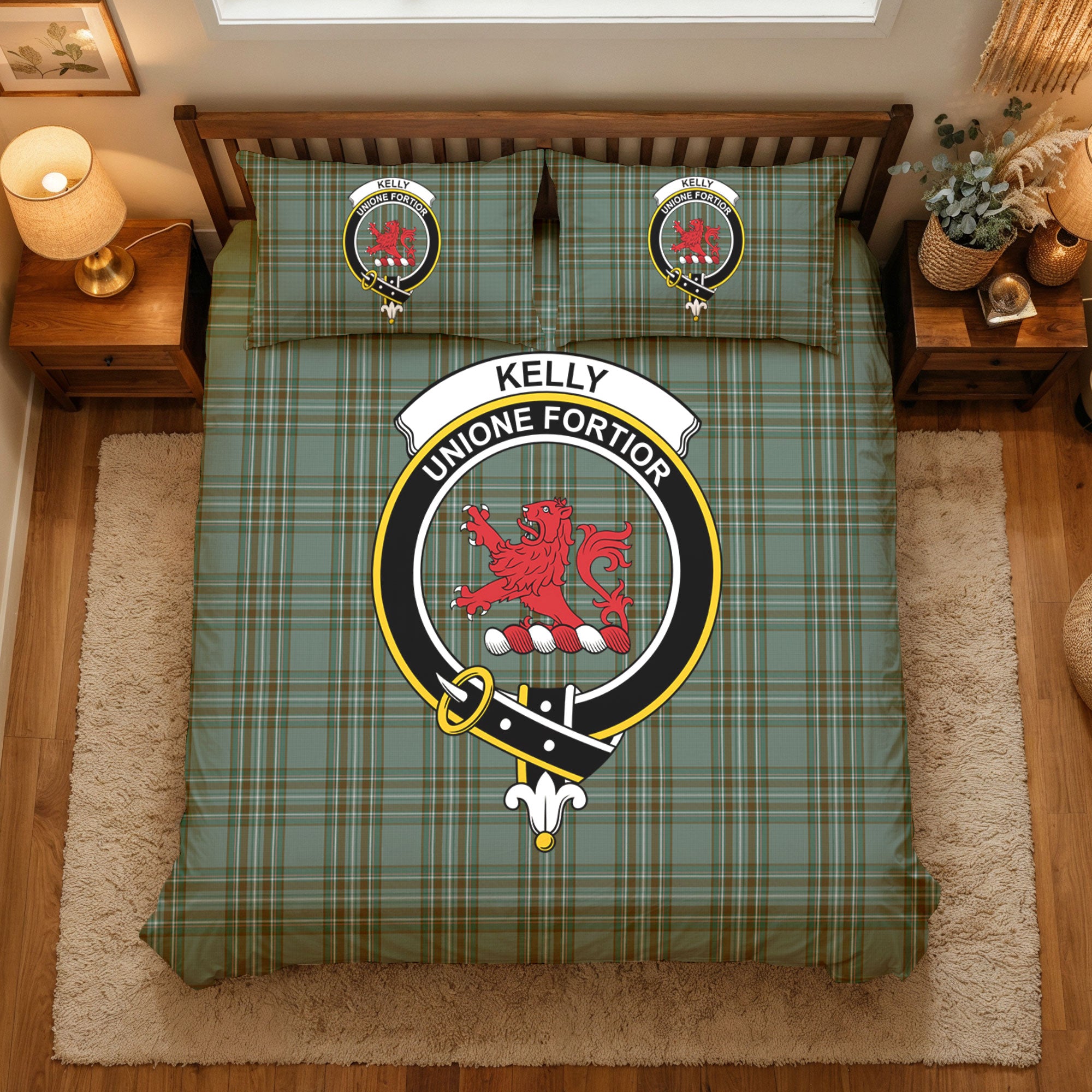 Kelly Dress Tartan Crest Bedding Set