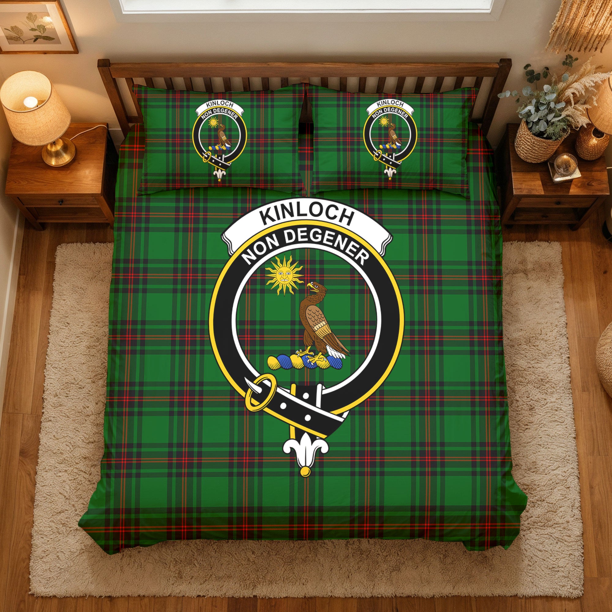 Kinloch Tartan Crest Bedding Set
