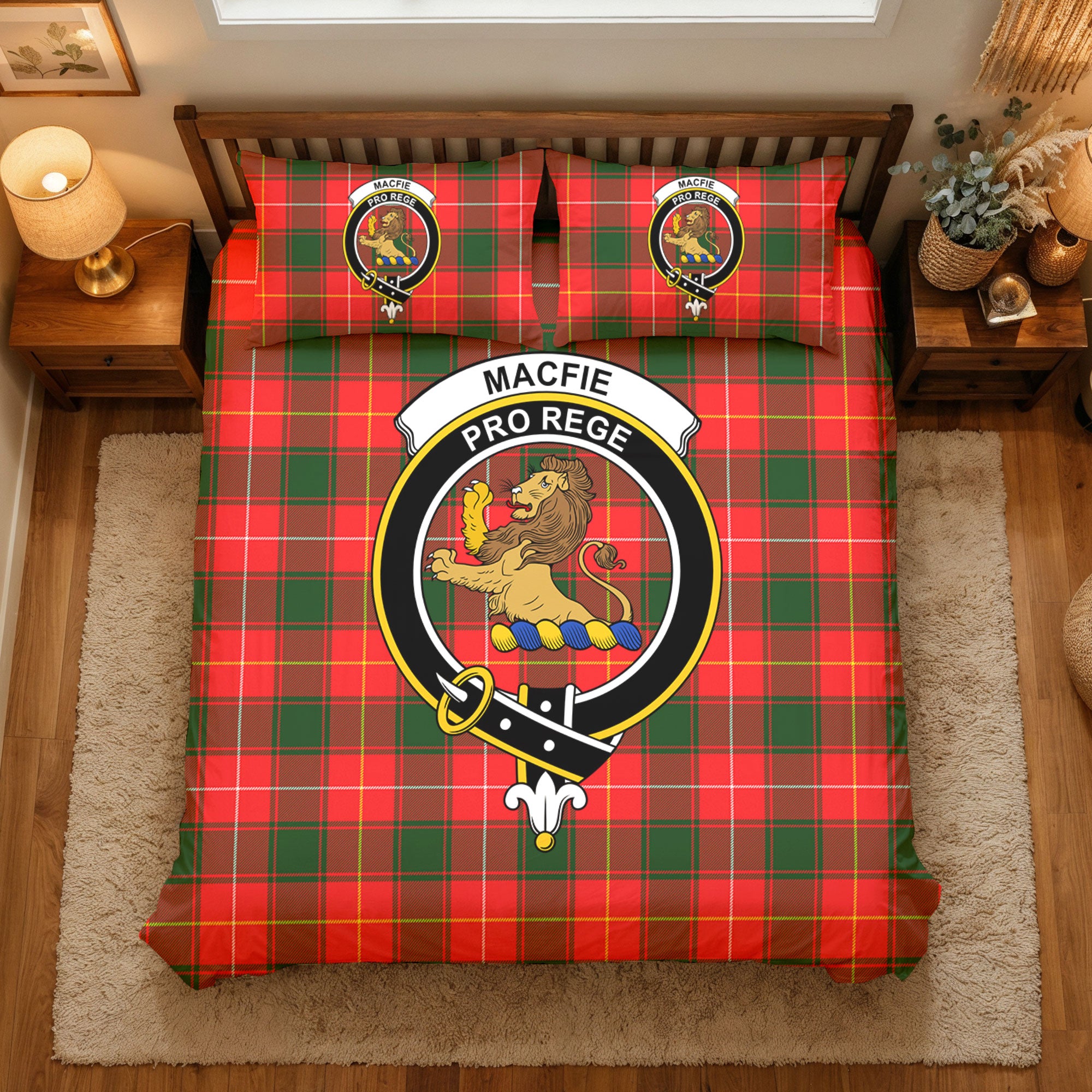 MacFie Tartan Crest Bedding Set