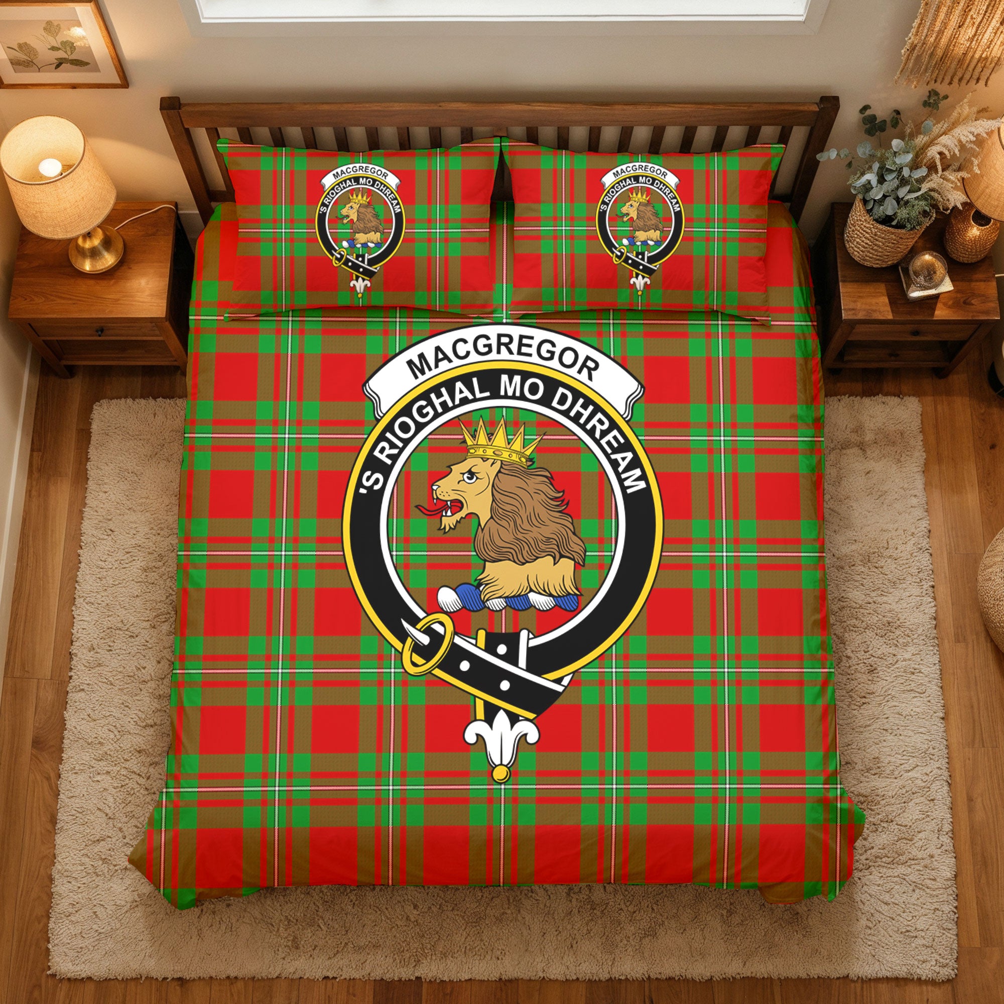 MacGregor Modern Tartan Crest Bedding Set