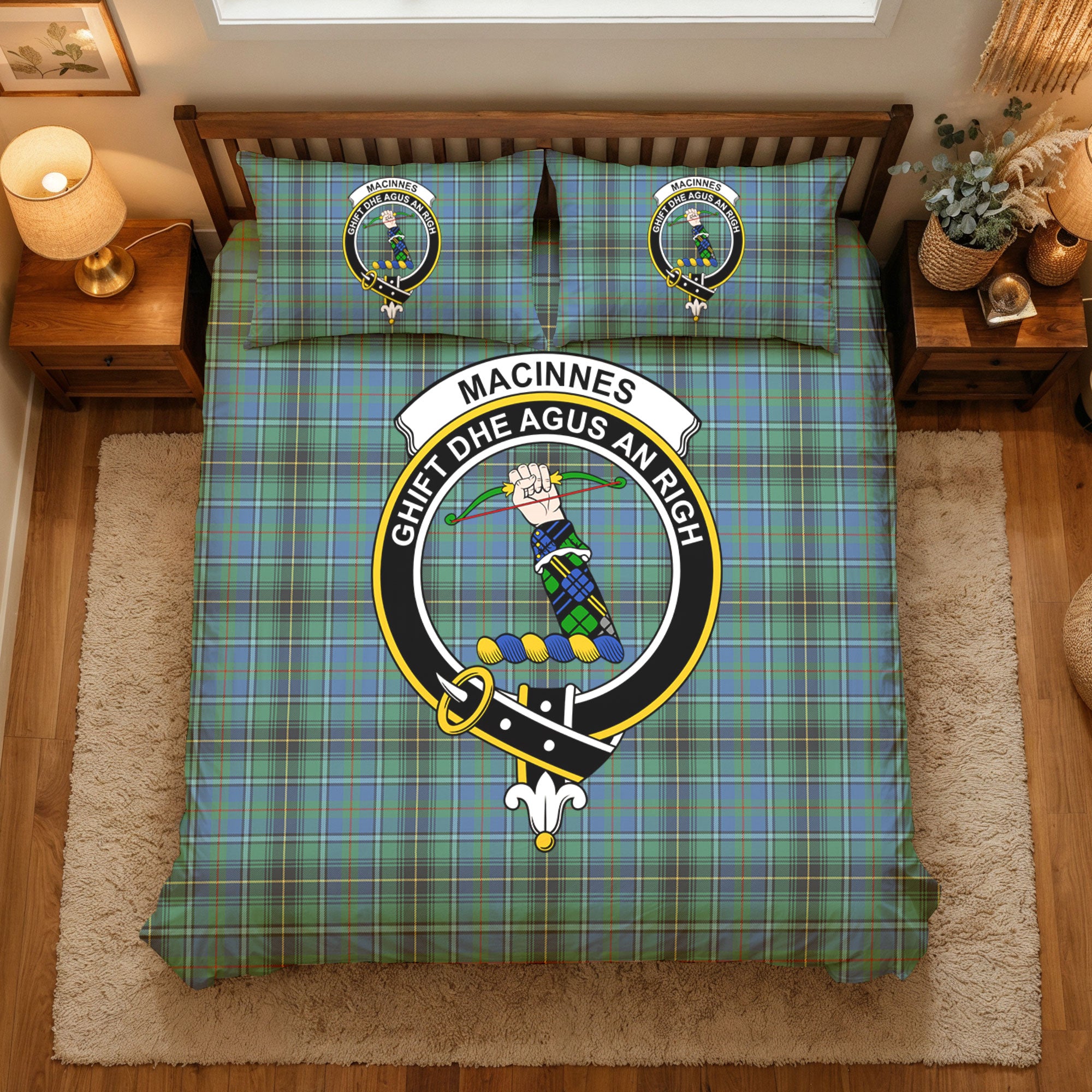MacInnes Ancient Tartan Crest Bedding Set