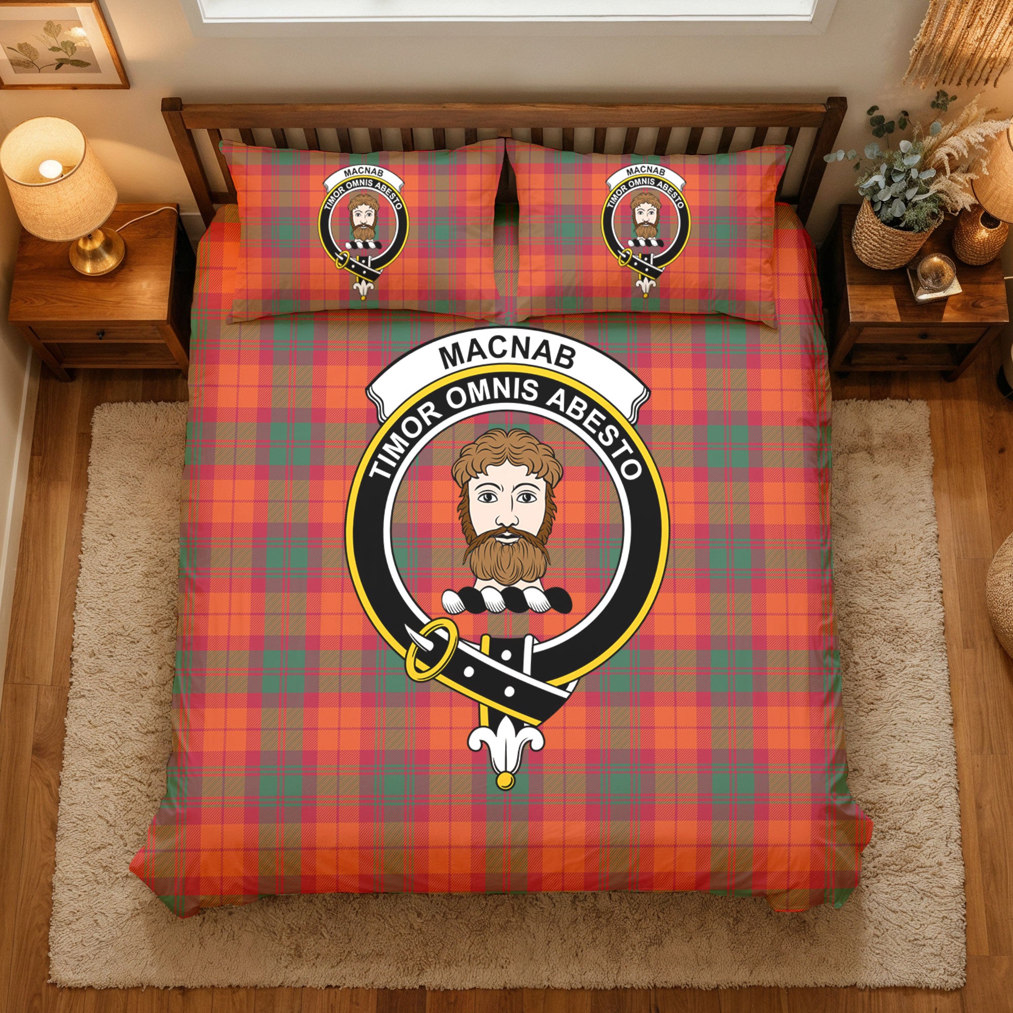 MacNab Ancient Tartan Crest Bedding Set