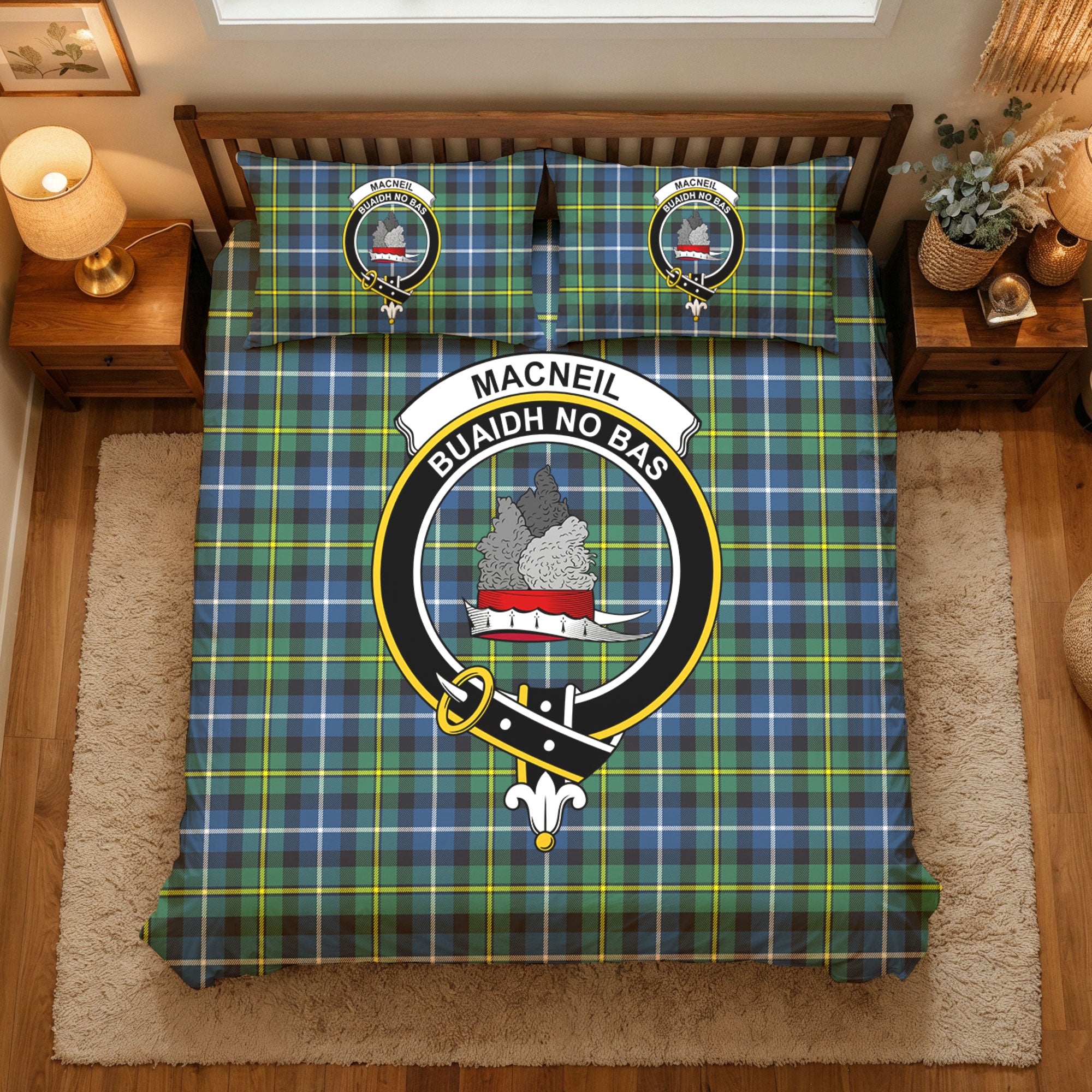 MacNeil of Barra Ancient Tartan Crest Bedding Set
