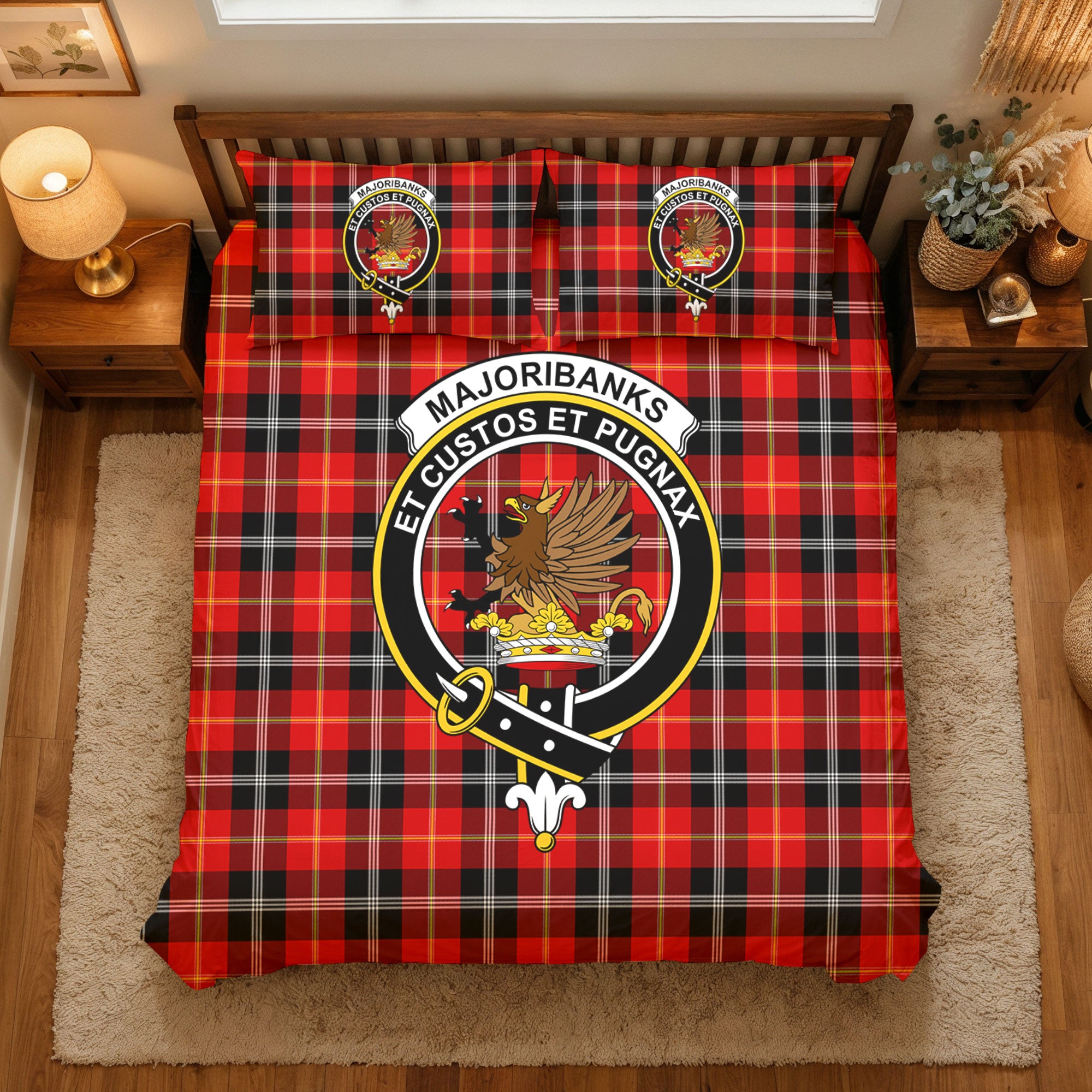 Majoribanks Tartan Crest Bedding Set