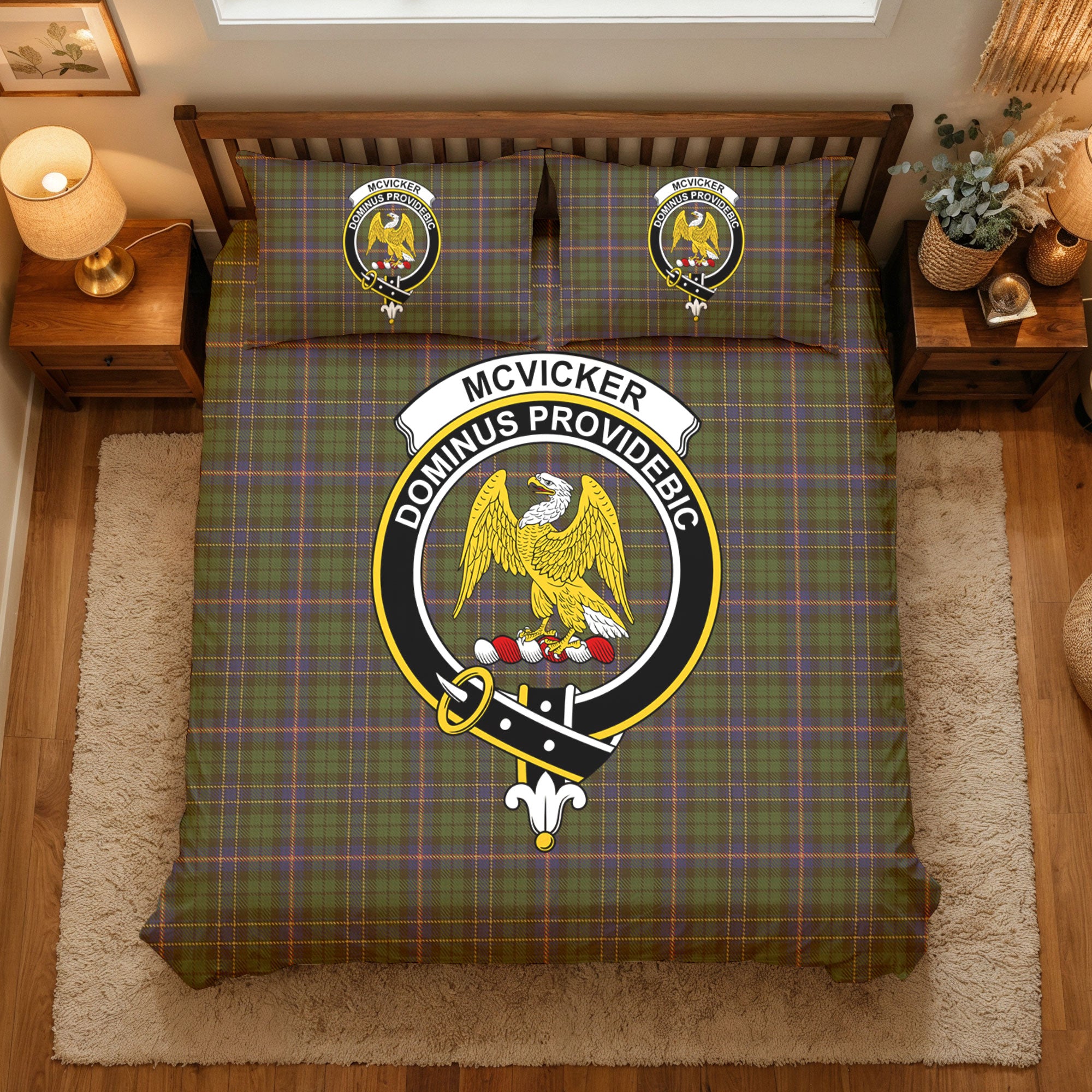 McVicker Tartan Crest Bedding Set