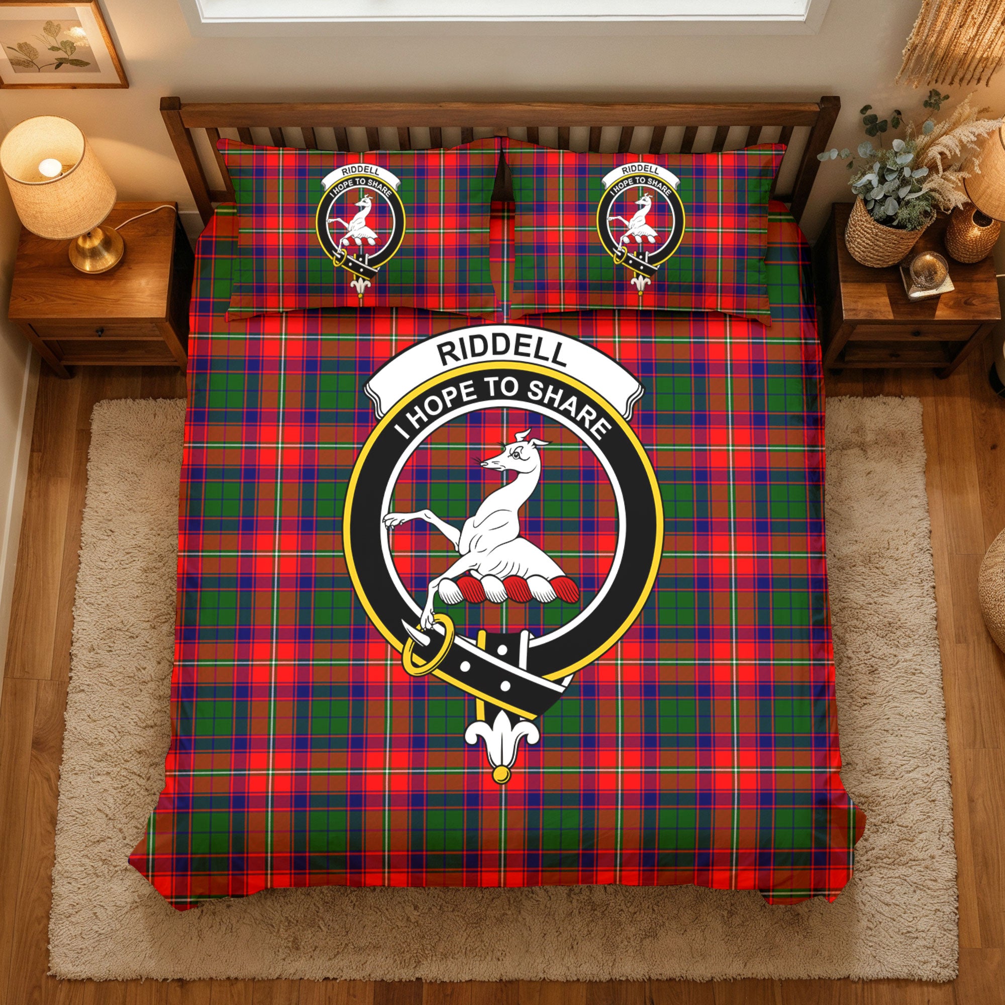 Riddell Tartan Crest Bedding Set