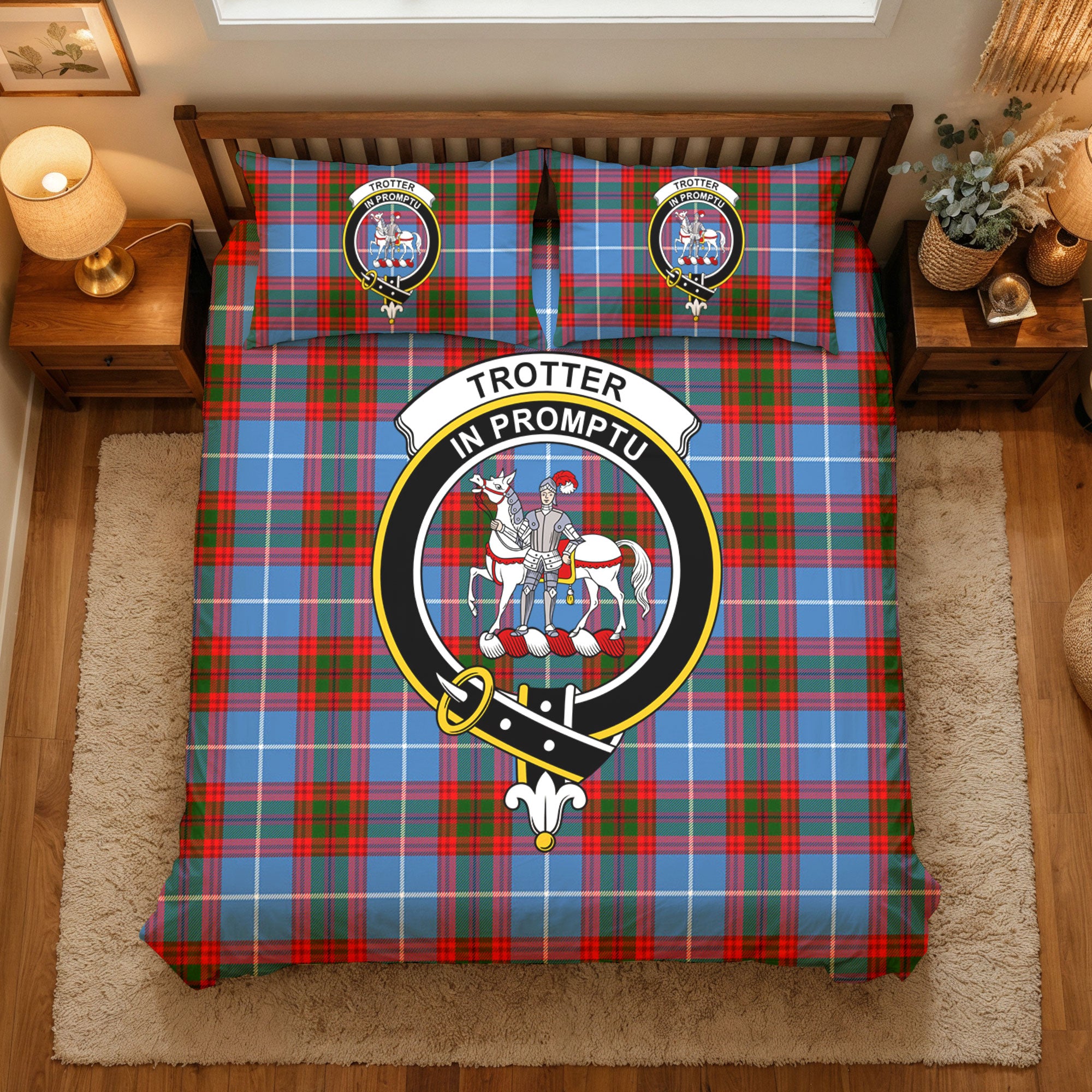 Trotter Tartan Crest Bedding Set