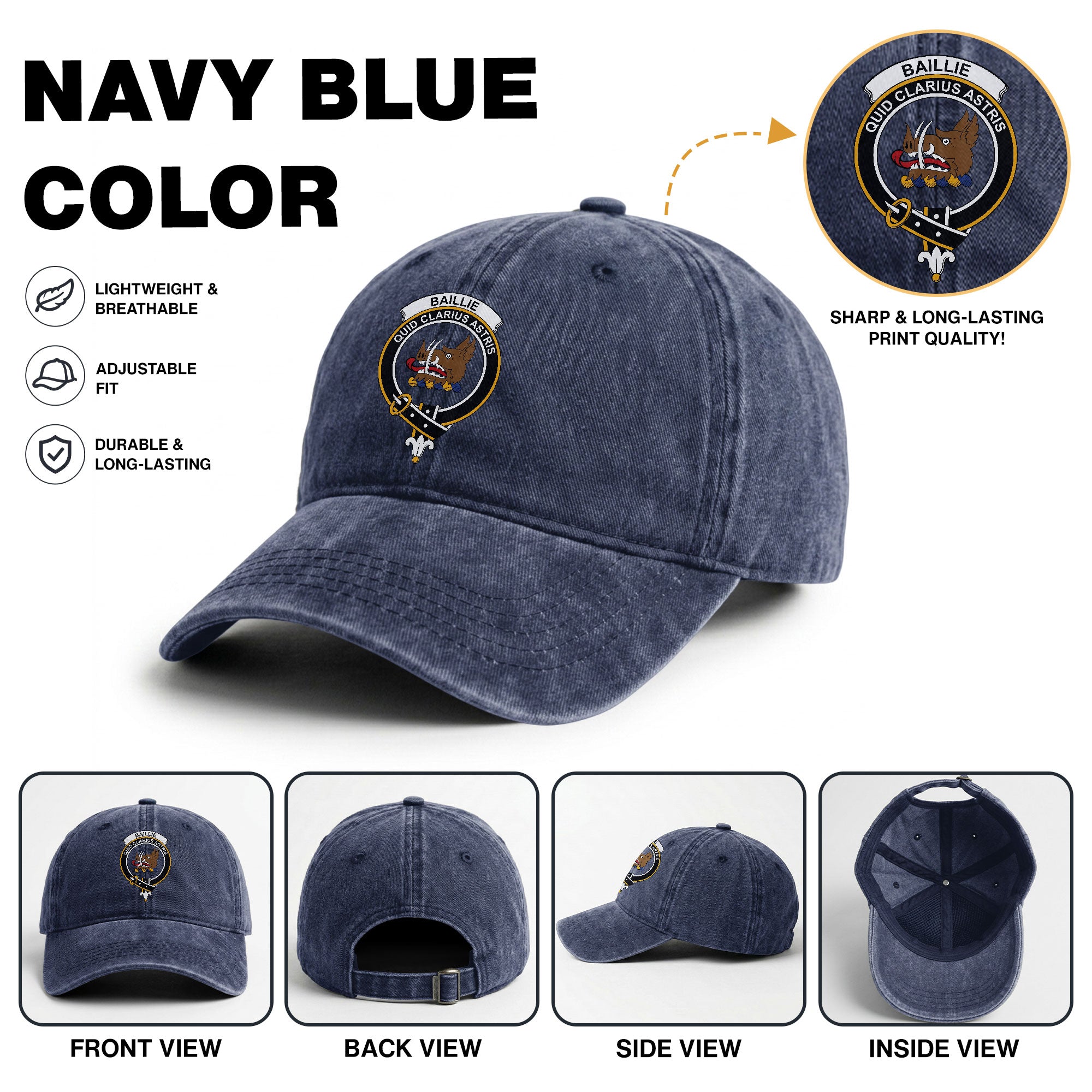 Baillie Crest Washed Classic Cap
