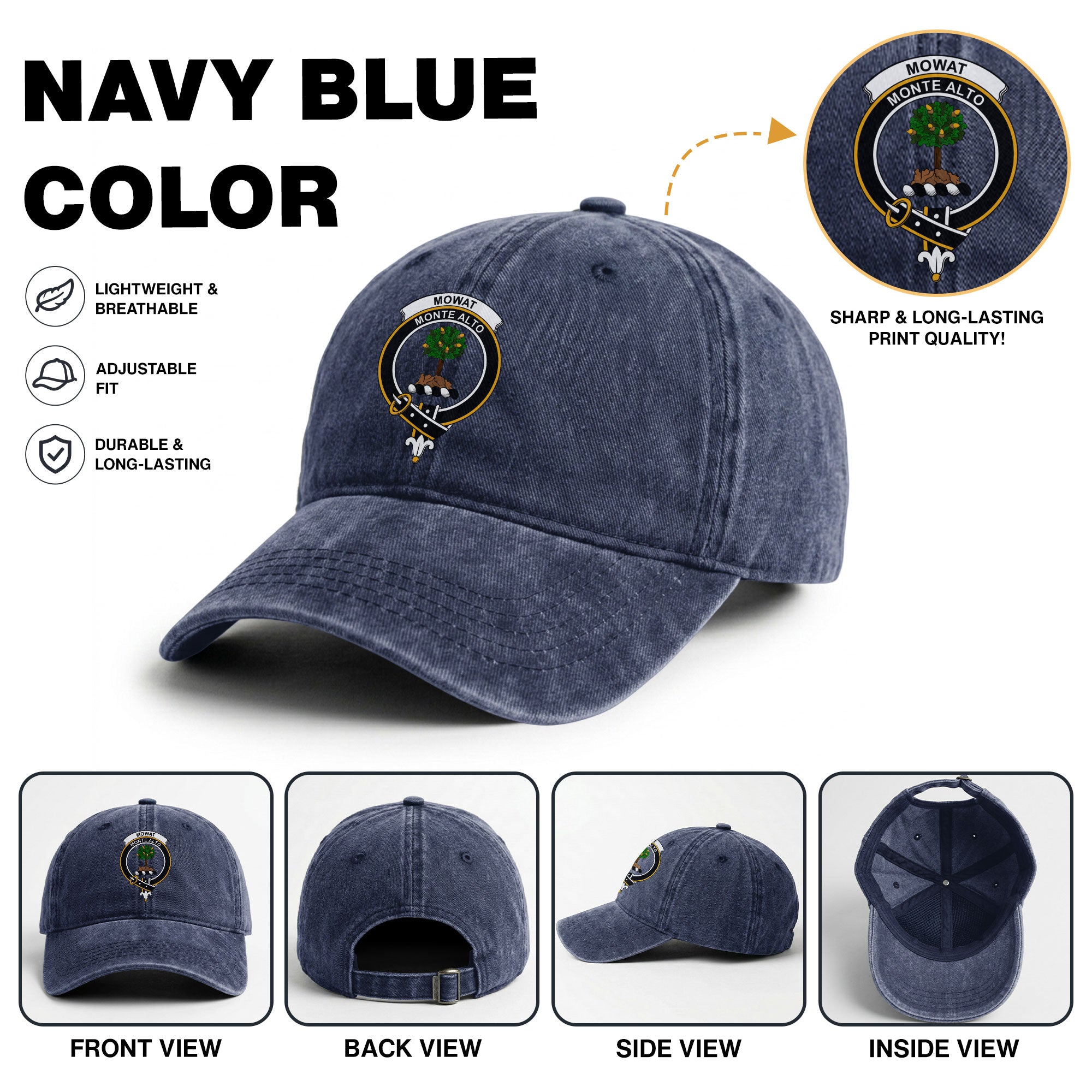 Mowat Crest Washed Classic Cap