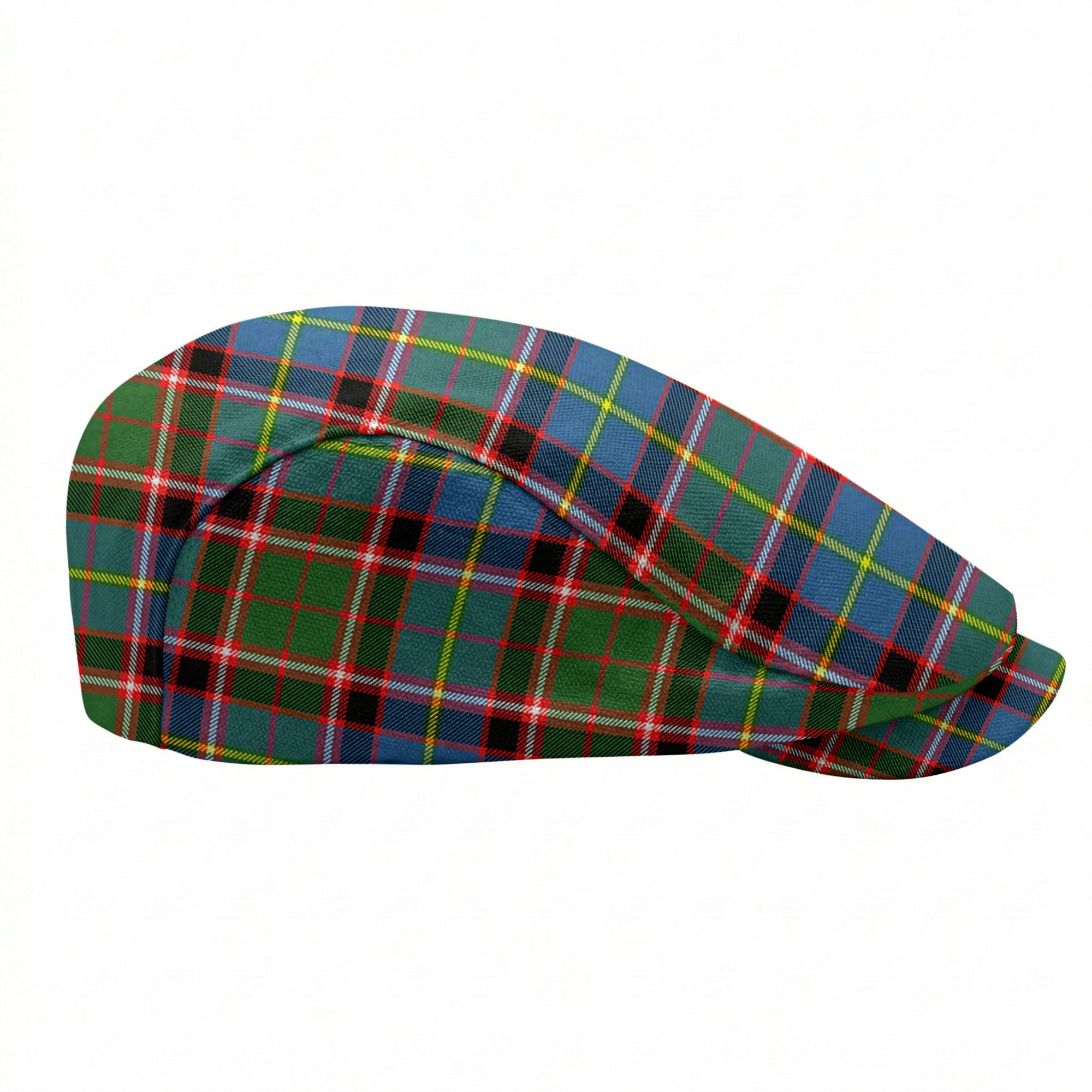 Glass Tartan Flat Caps