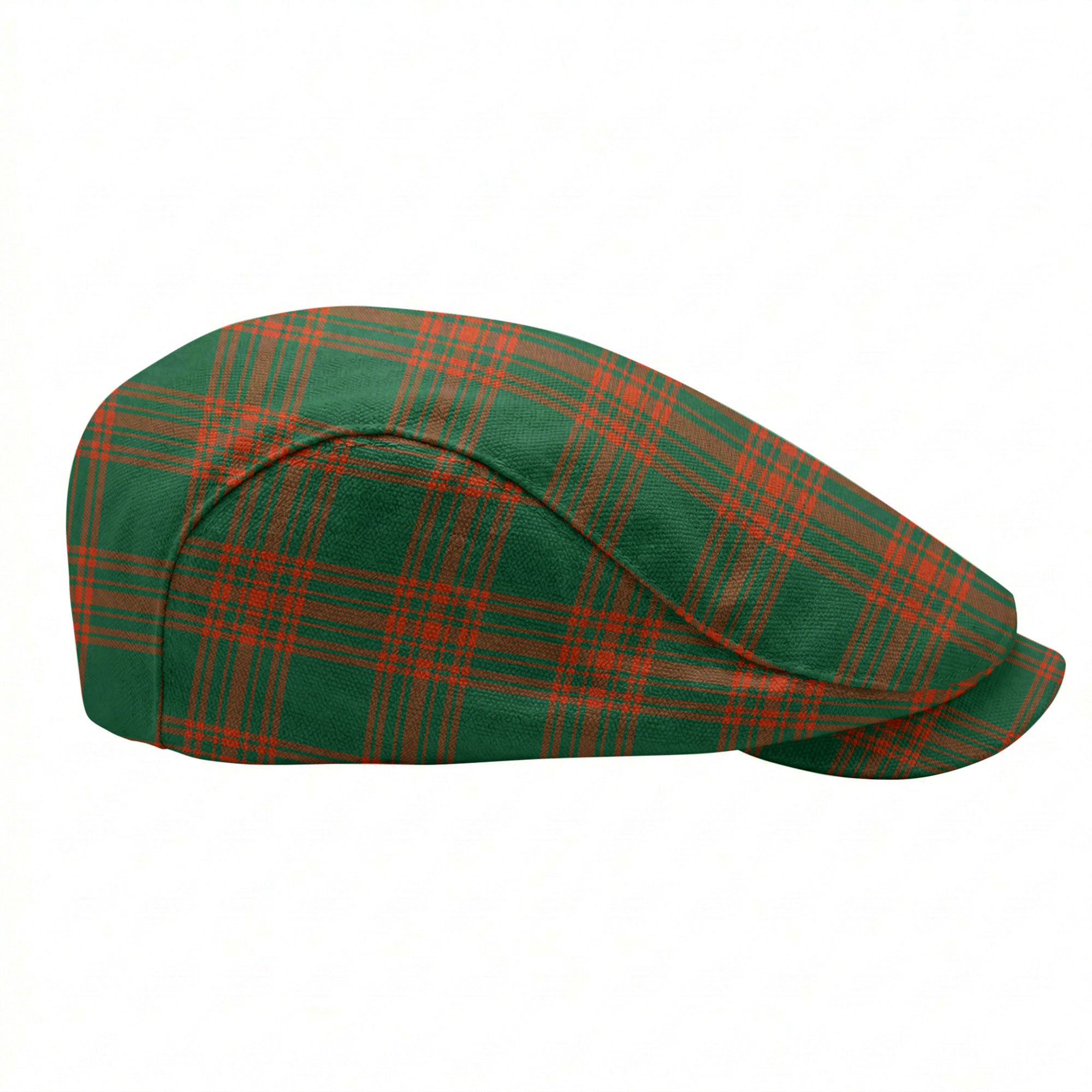 Menzies Green Ancient Tartan Flat Caps