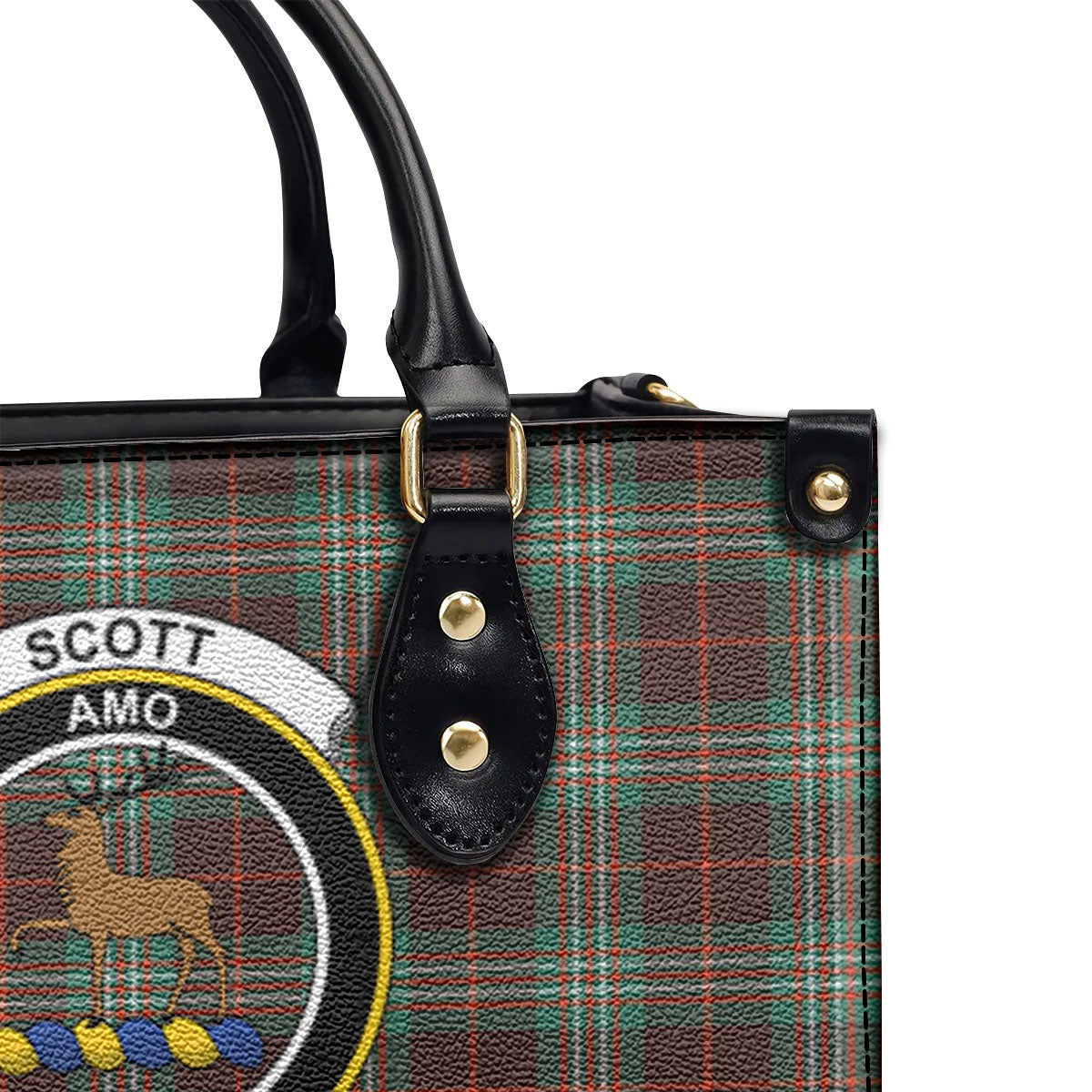 Scott Brown Ancient Tartan Crest Leather Handbag