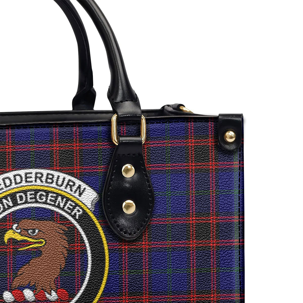 Wedderburn Tartan Crest Leather Handbag