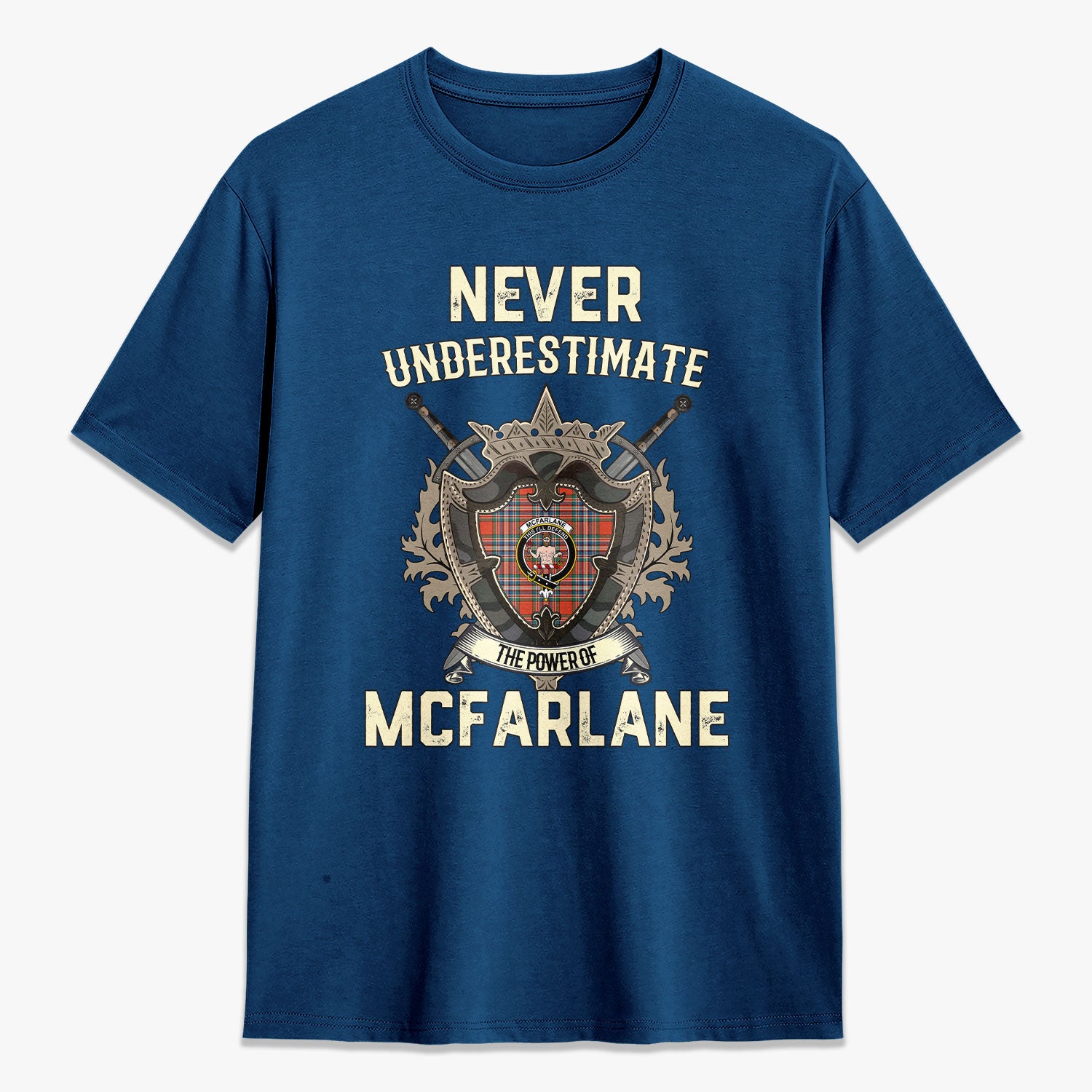 McFarlane Ancient Tartan Crest 2D T-shirt - Never Underestimate Style