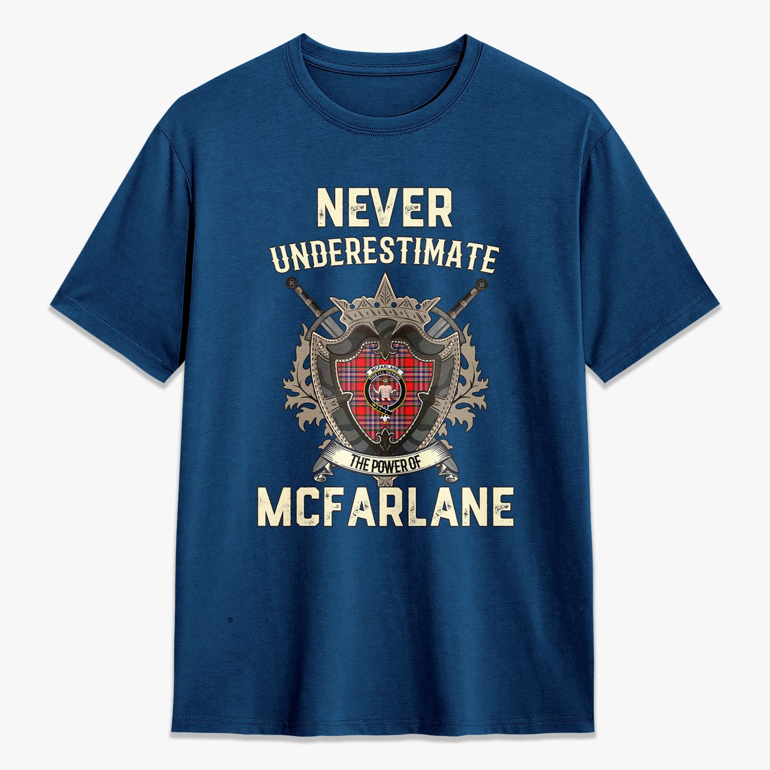 McFarlane Modern Tartan Crest 2D T-shirt - Never Underestimate Style