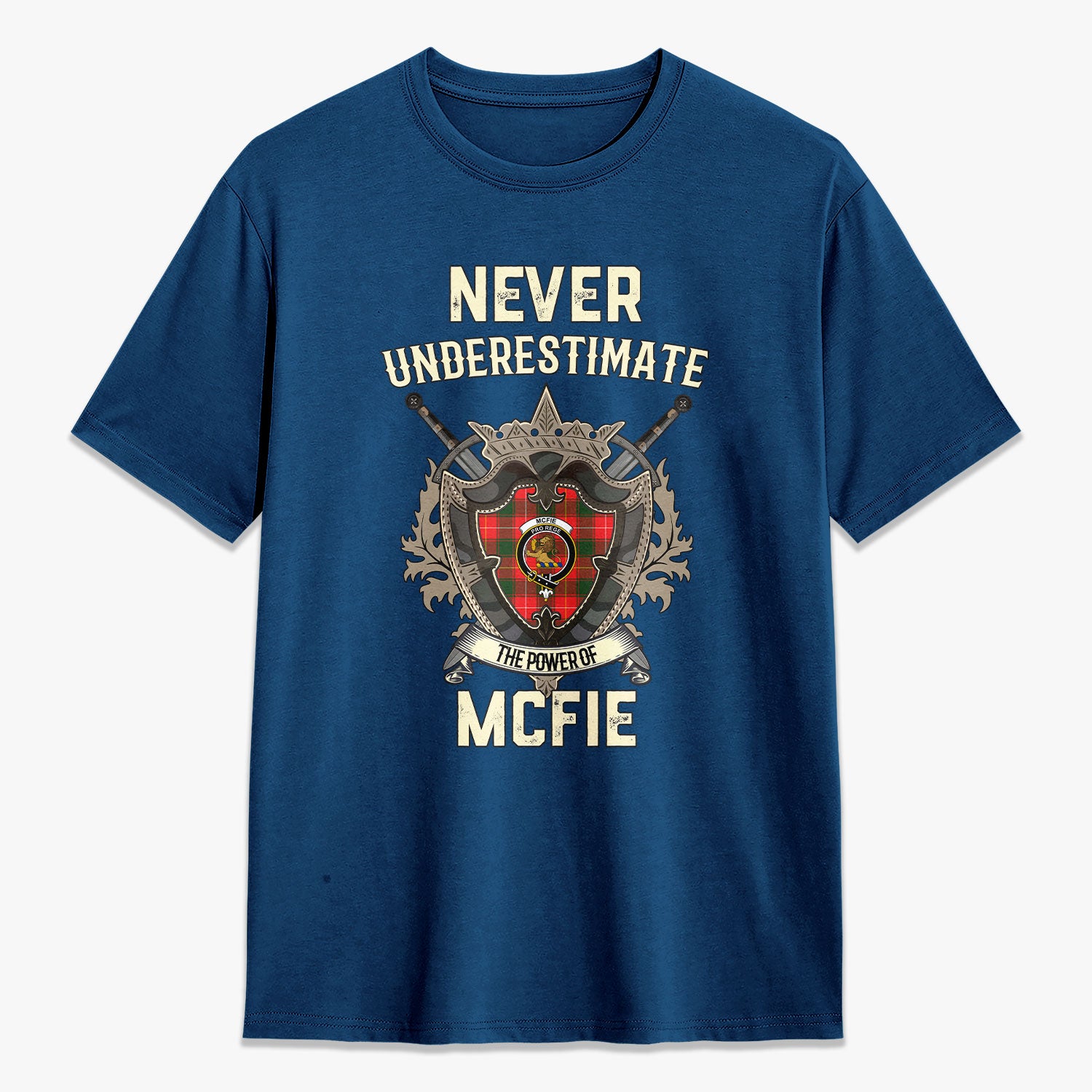 McFie Tartan Crest 2D T-shirt - Never Underestimate Style