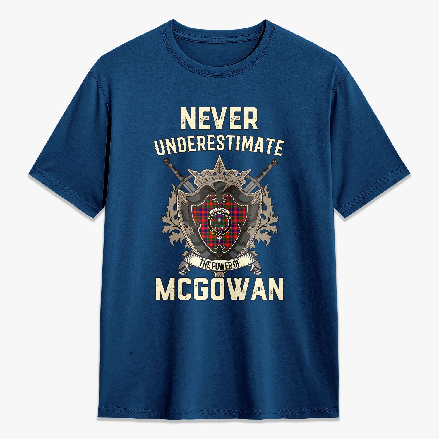 McGowan Tartan Crest 2D T-shirt - Never Underestimate Style