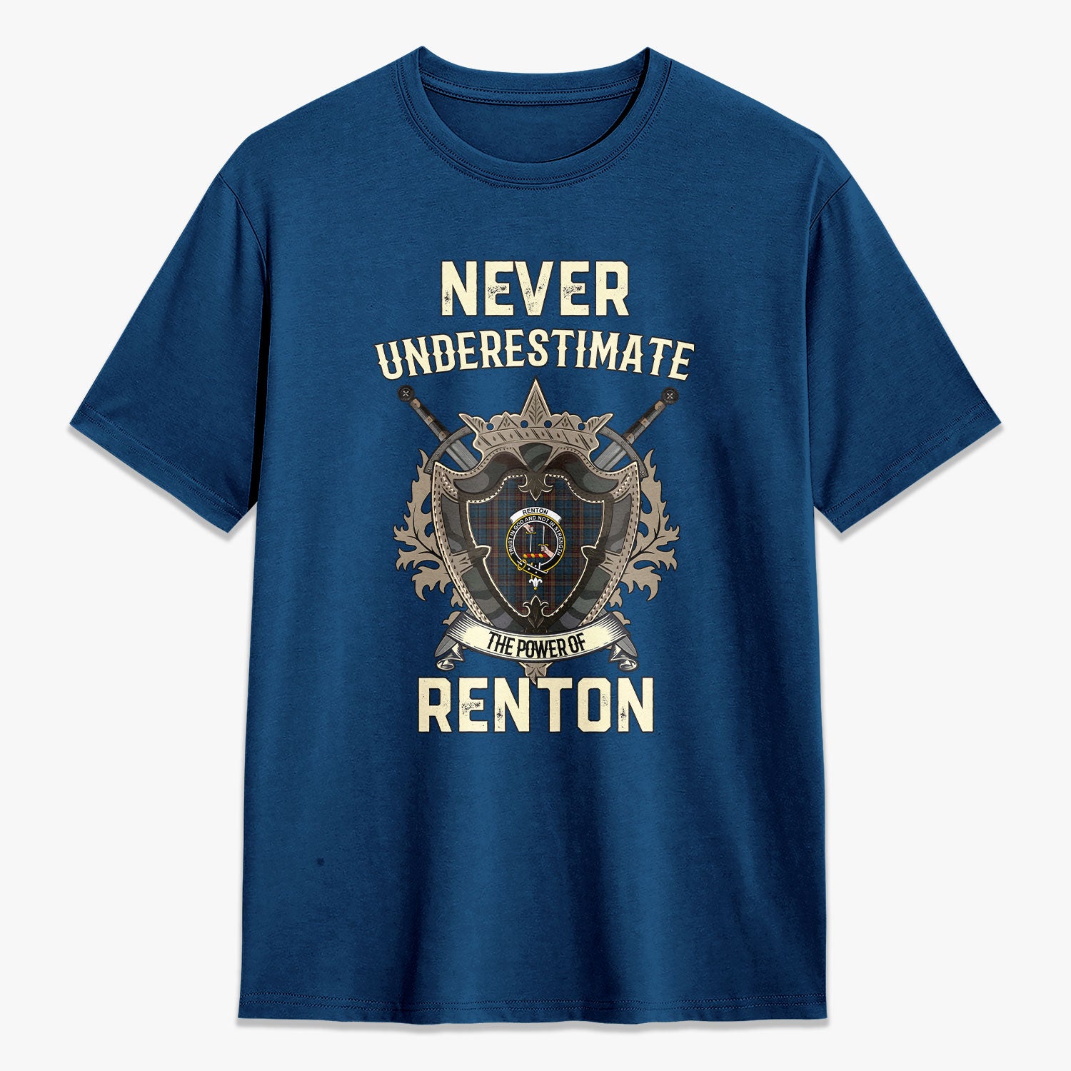 Renton Tartan Crest 2D T-shirt - Never Underestimate Style