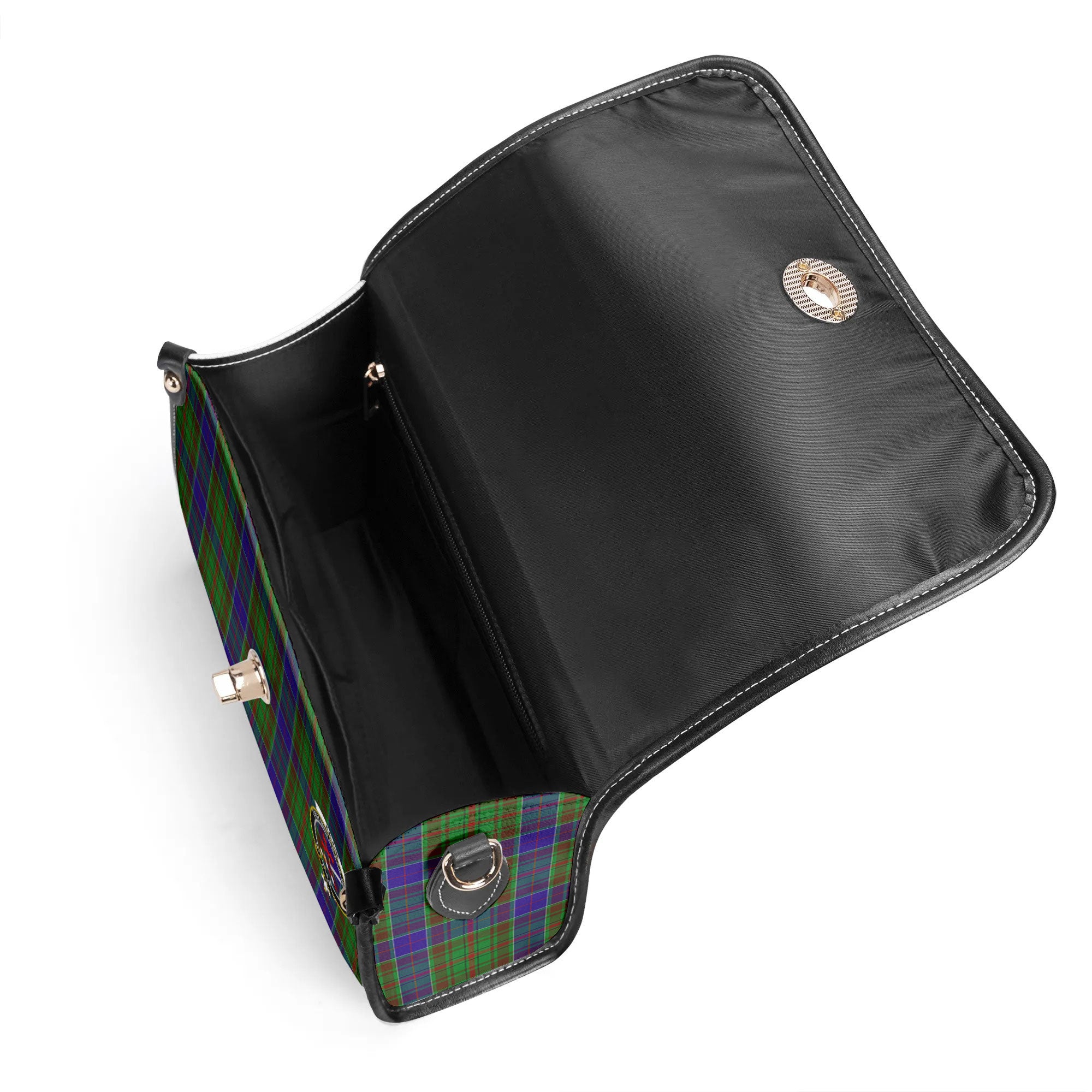 Adam Tartan Crest Satchel Bag