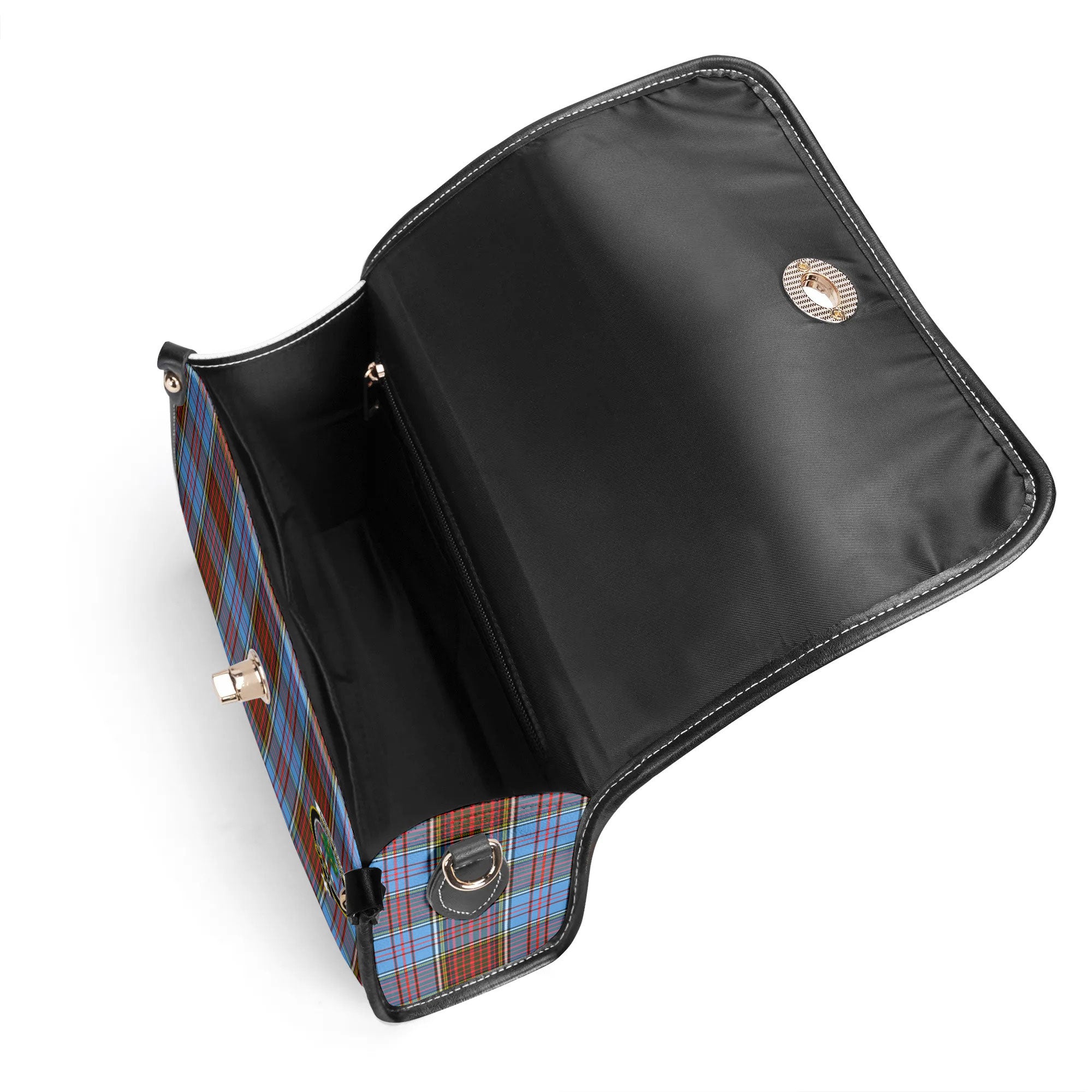 Anderson Modern Tartan Crest Satchel Bag