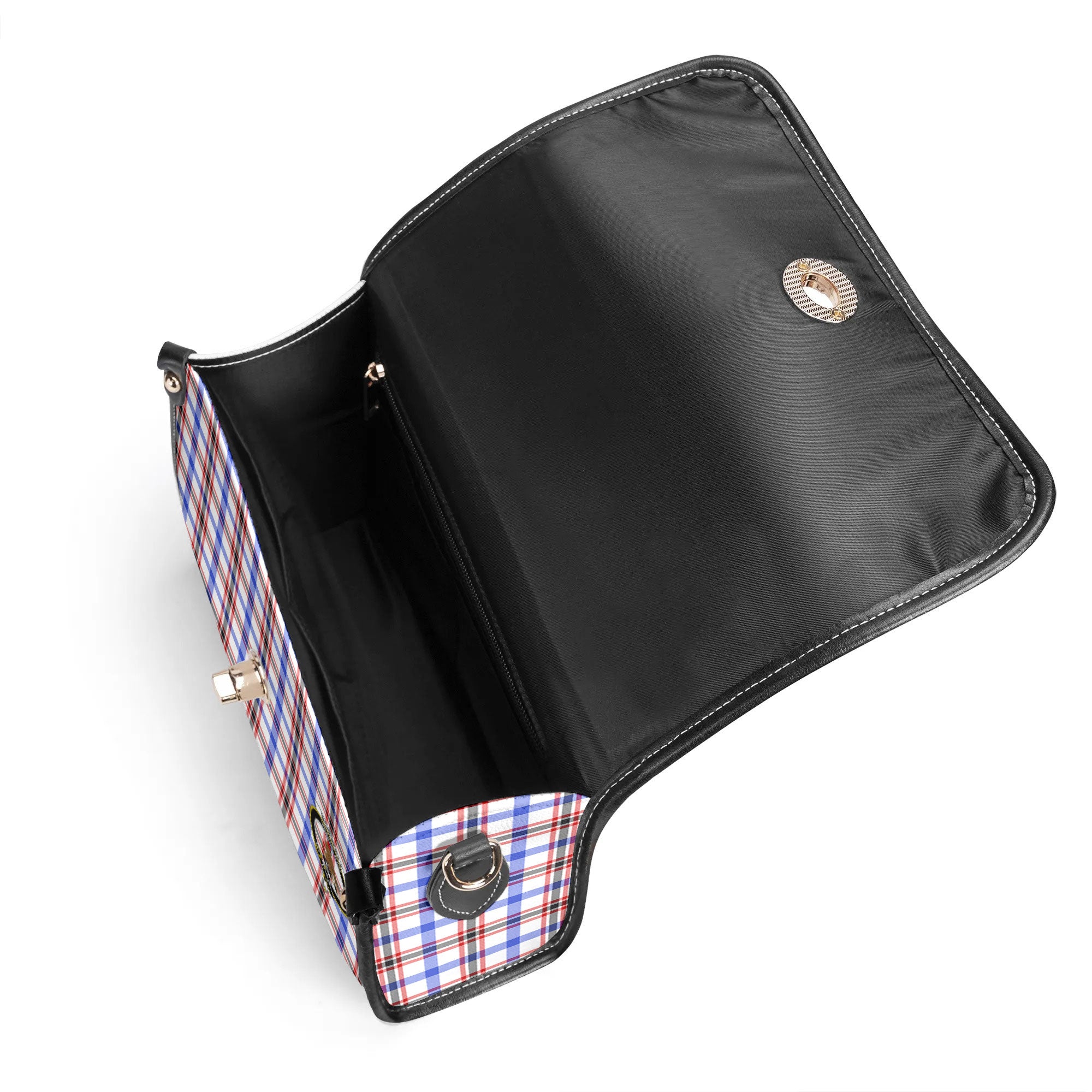 Boswell Modern Tartan Crest Satchel Bag