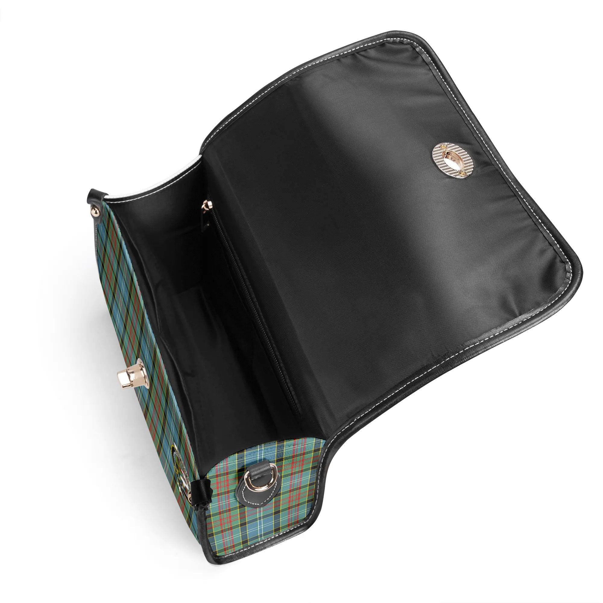 Brisbane Tartan Crest Satchel Bag