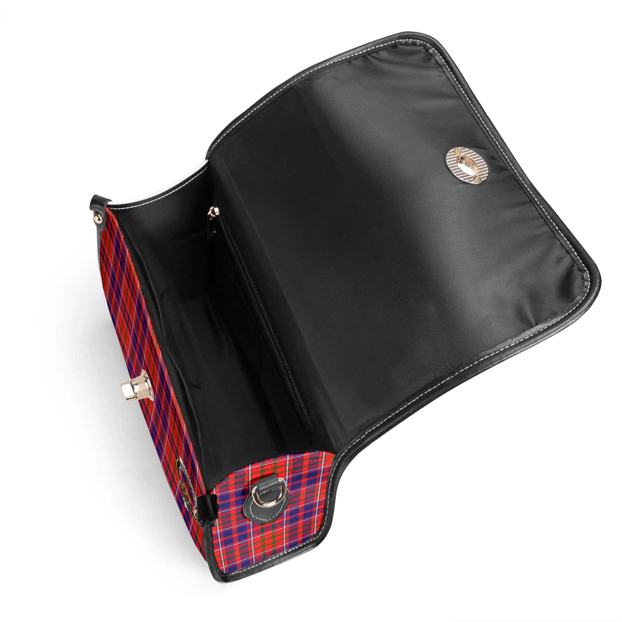 Cameron of Lochiel Modern Tartan Crest Satchel Bag