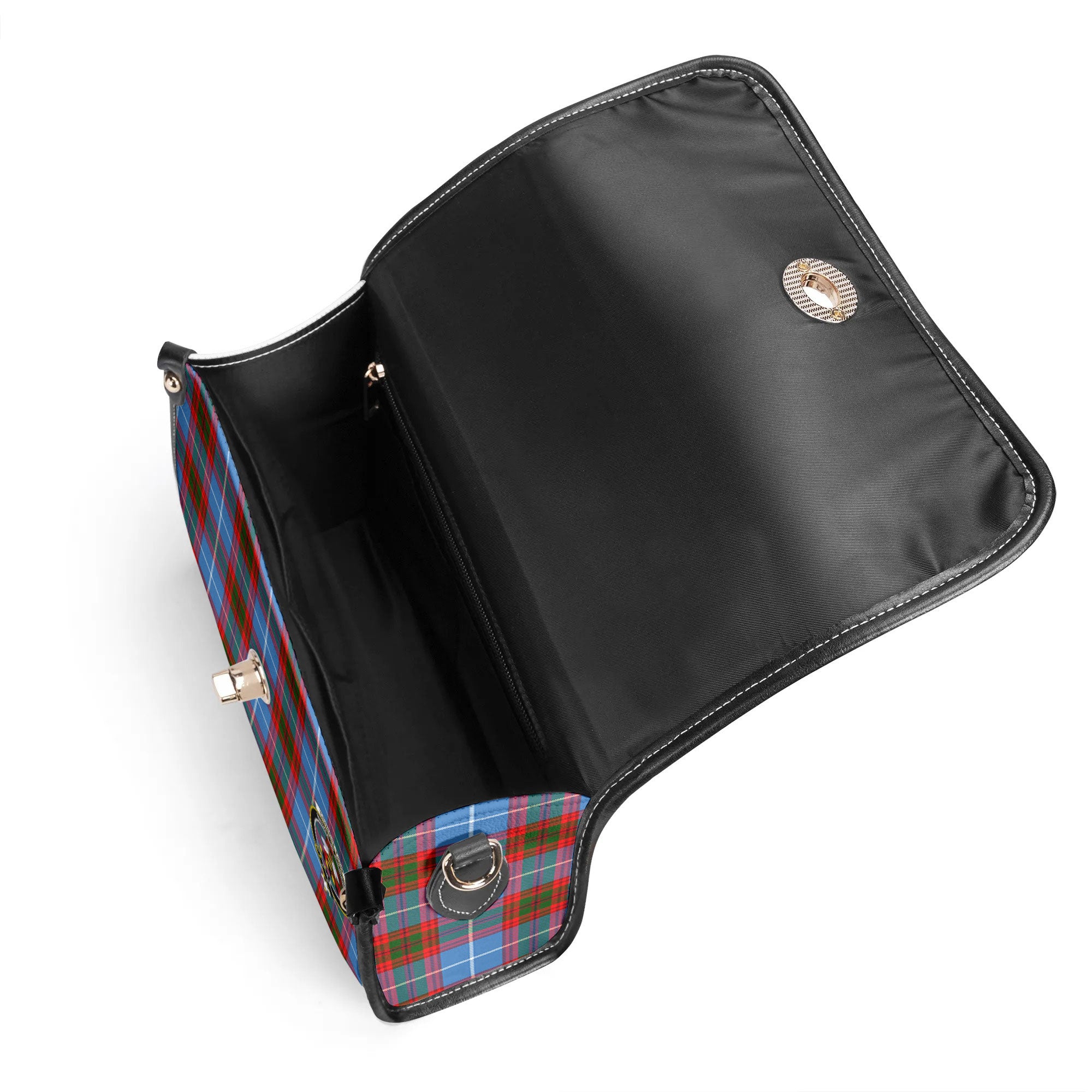 Congilton Tartan Crest Satchel Bag